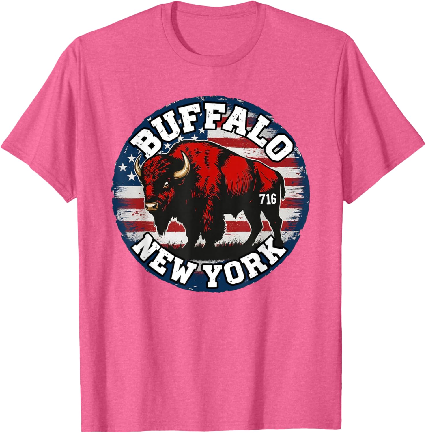 Buffalo New York Bison 716 Area Code Pride T-Shirt for WNY Fans - 12