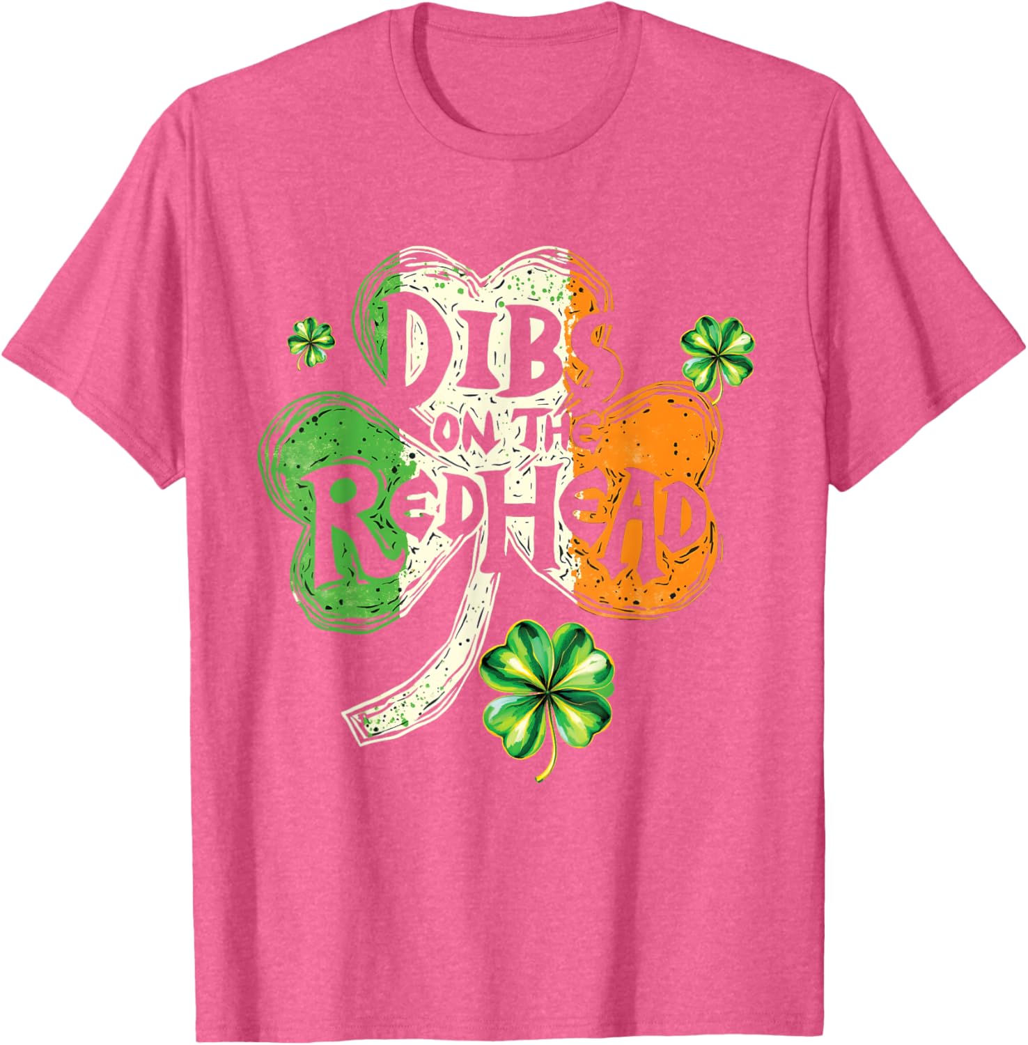 Dibs on the Redhead St Patrick's Day Shamrock T-Shirt for Women - 7