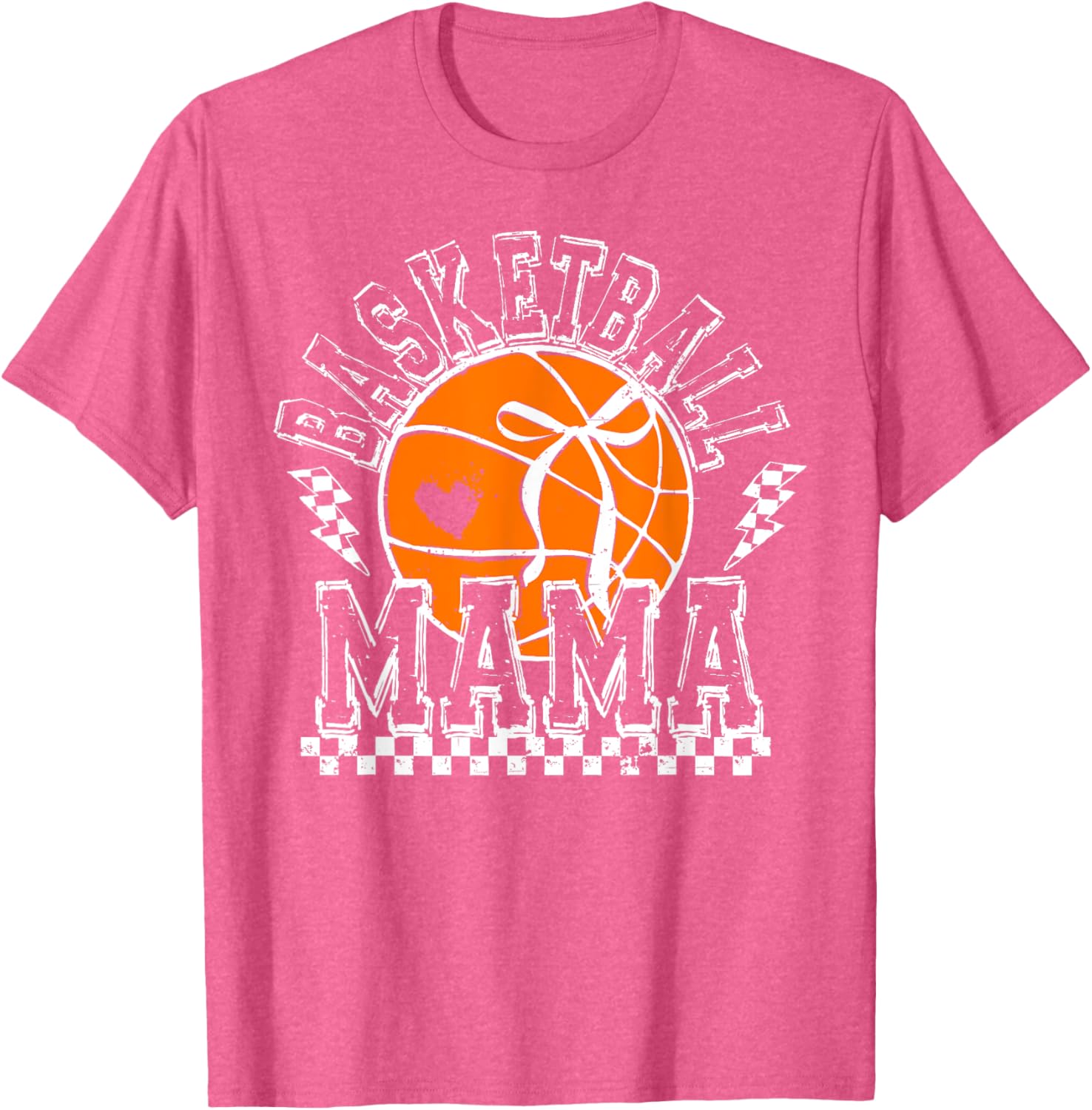 Funny Basketball Mama Coquette Bow T-Shirt for Sports Lover Moms - 17