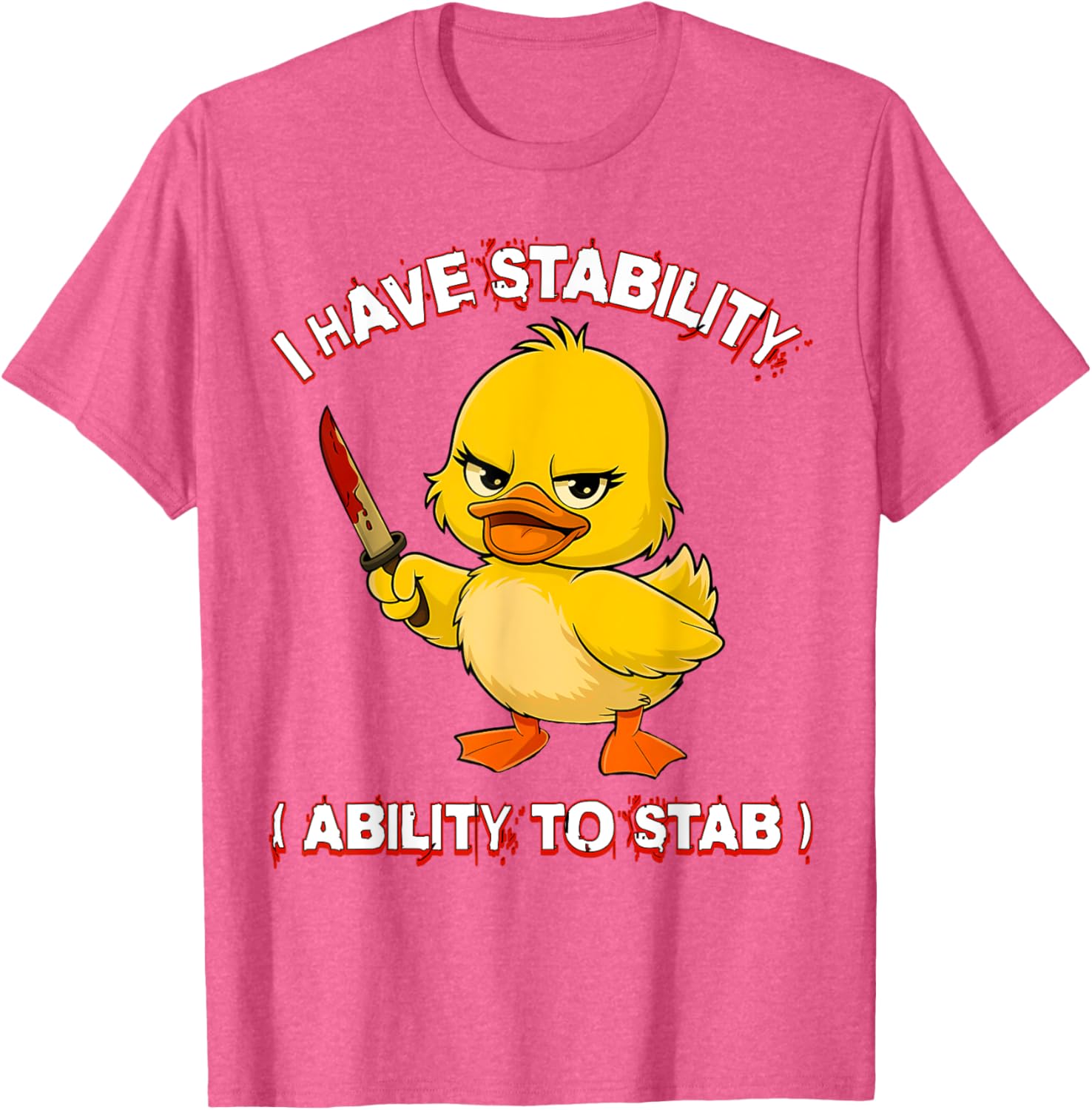 Funny Sarcastic Stability Ability Duck Meme T-Shirt for Unique Style - 2