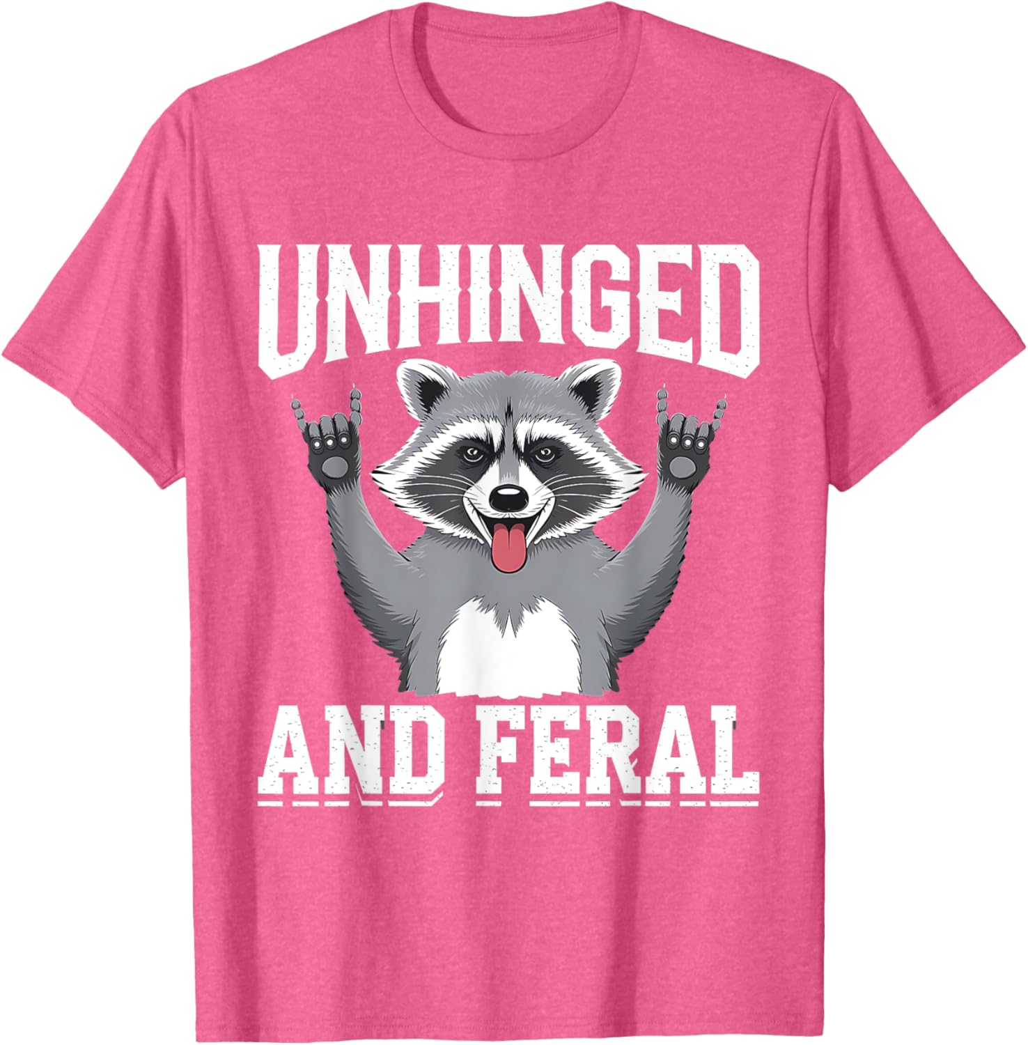 Feral Raccoon Retro Chaos Vibes T-Shirt for Fun and Stylish Outfits - 14