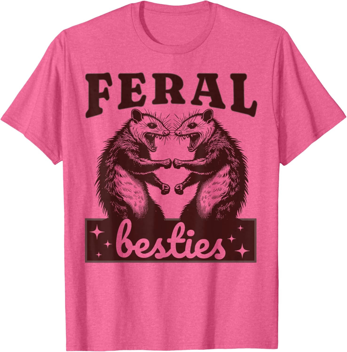 Possum Feral Besties Funny Matching BFF T-Shirt for Twinning Fun - 14