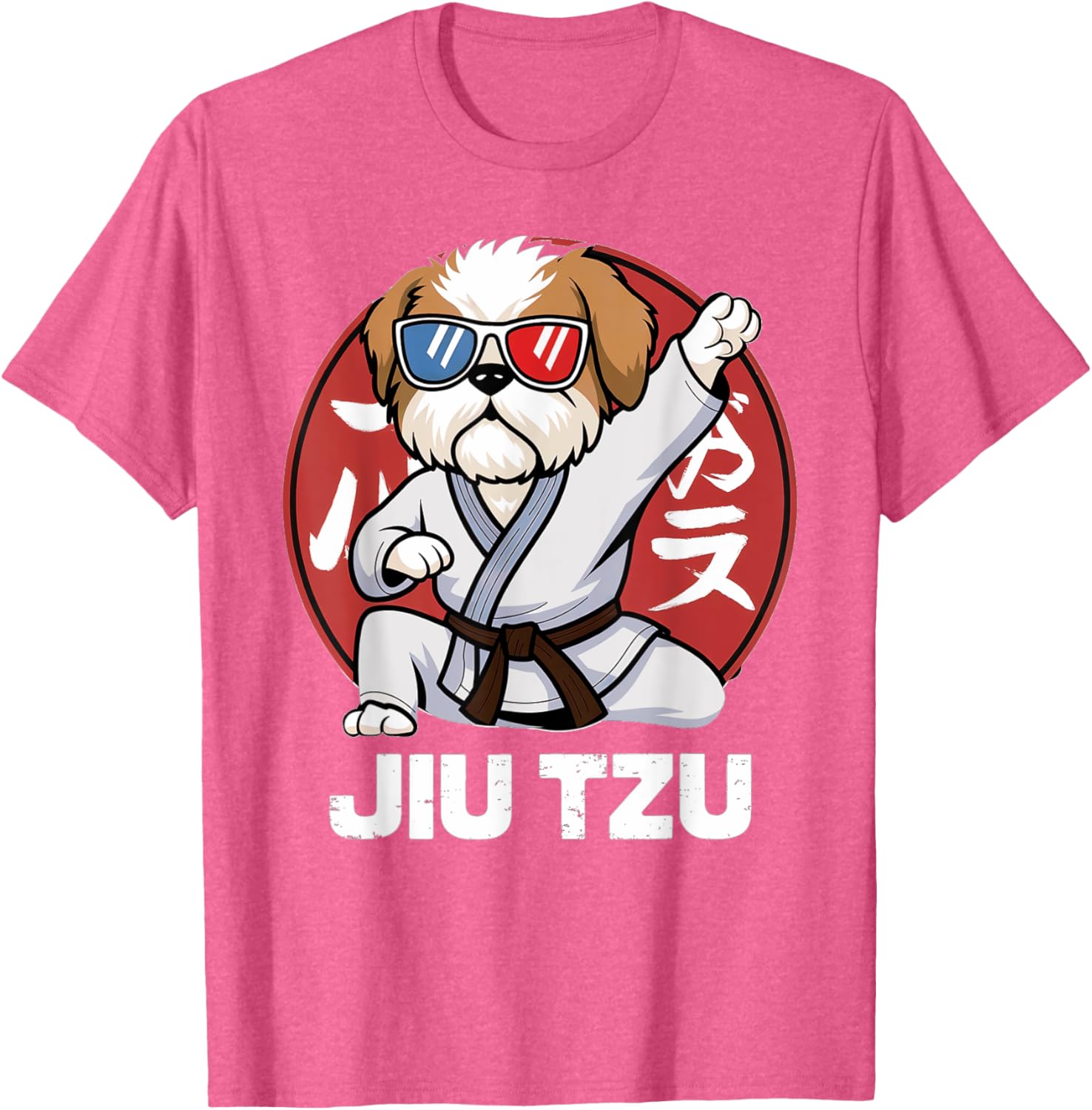 Cute Shih Tzu Jitsu T-Shirt - Funny Kawaii Anime Jiu Jitsu Love Tee - 6