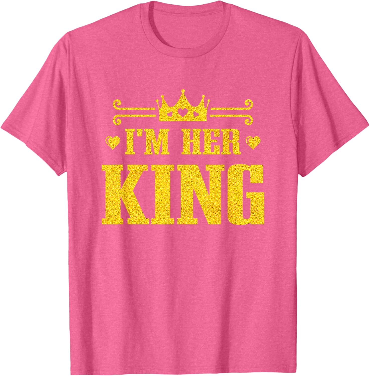 His Queen Her King Couples T-Shirt for Valentine's Day and Anniversaries - 20