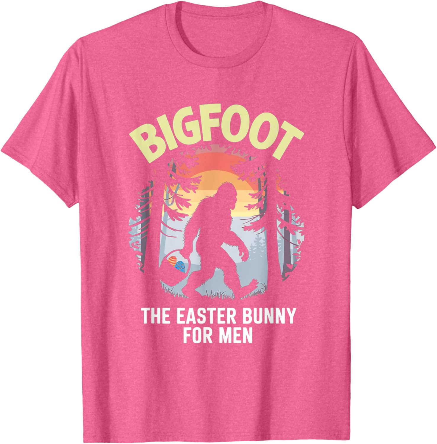 Bigfoot Easter Bunny T-Shirt for Men Fun Apparel Gift Idea - 7