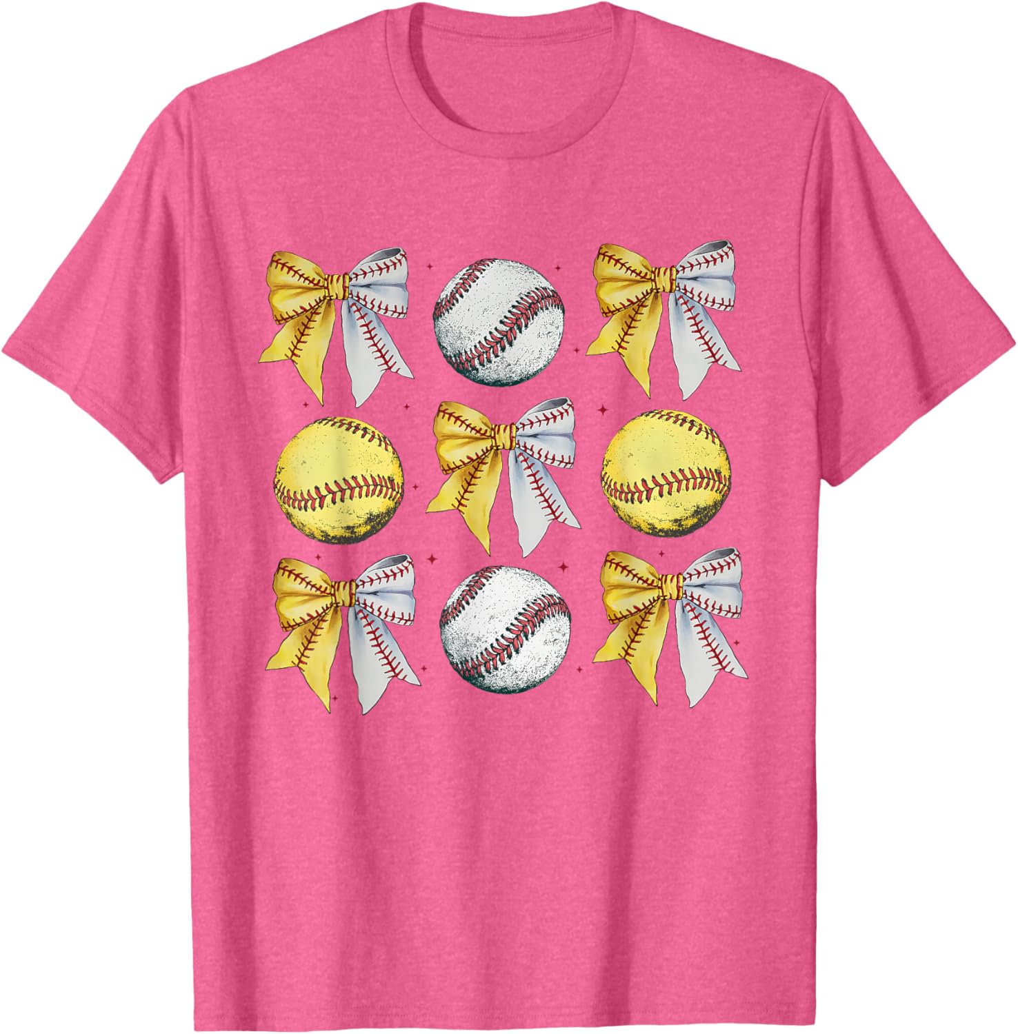 Coquette Bow Baseball Softball Game Day Mom T-Shirt for Women - 29