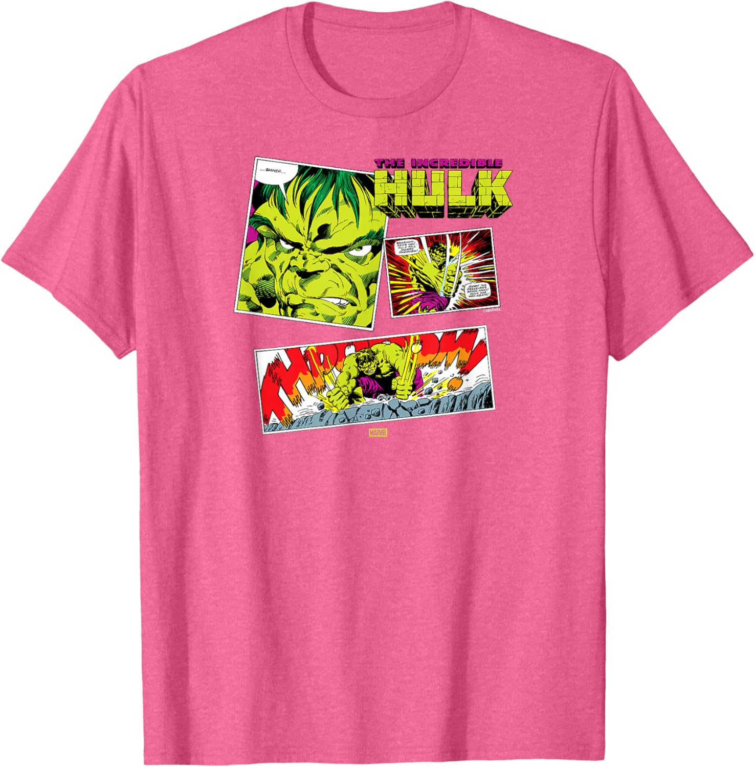 Marvel Hulk Comic Book Panel T-Shirt for Fans of Superhero Apparel - 16