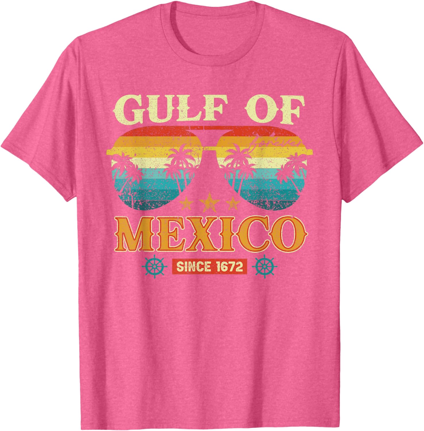 Gulf of Mexico Vintage T-Shirt Retro Style Clothing for Beach Lovers - 14