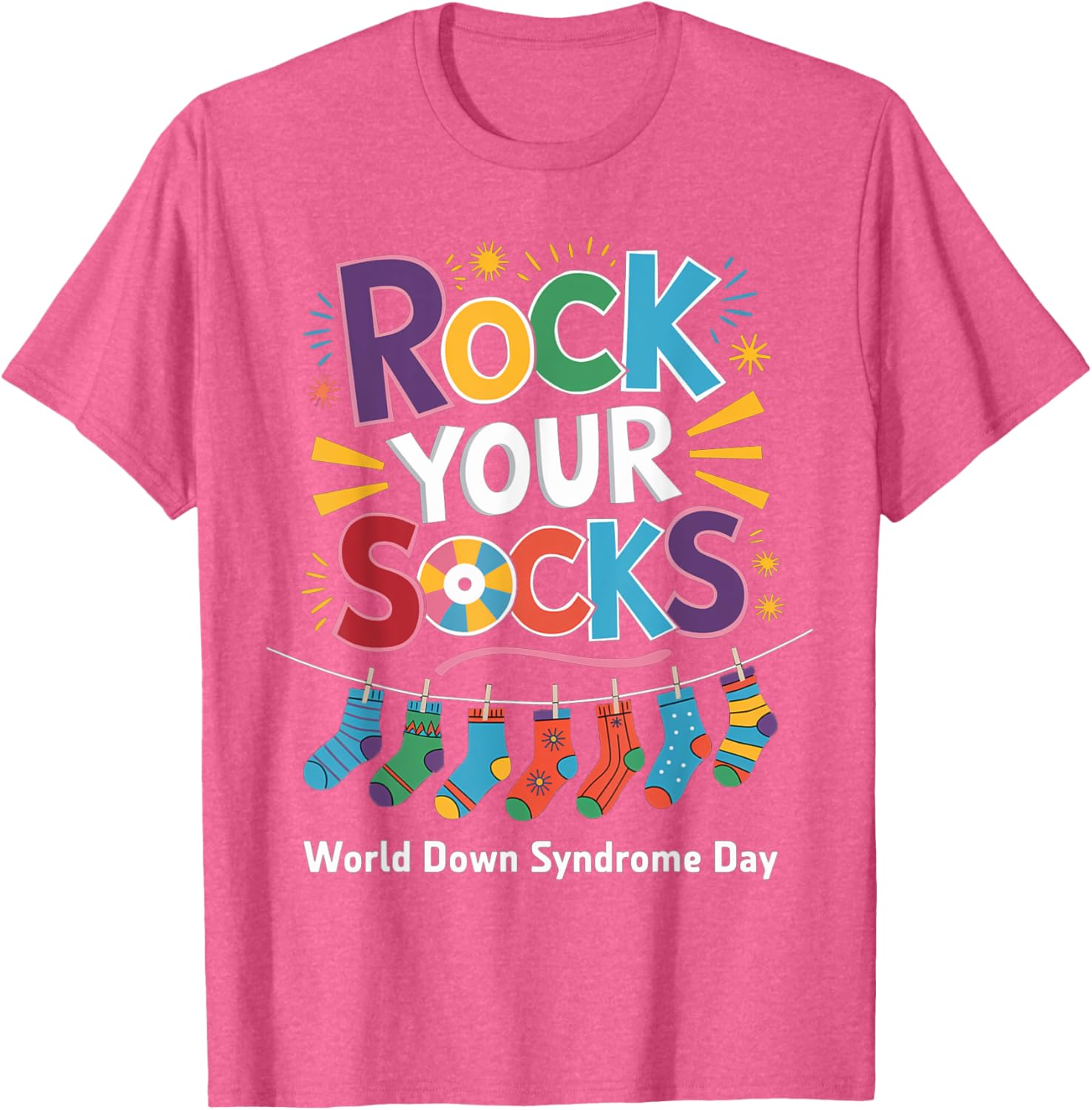 Rock Your Socks Kids T-Shirt for World Down Syndrome Awareness Day - 15