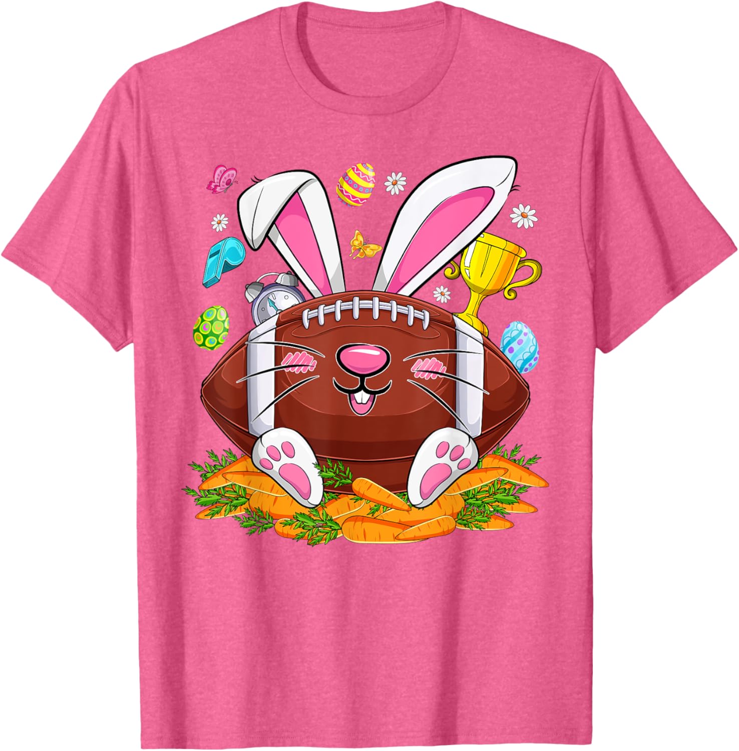Funny Bunny Face Eggs T-Shirt for Men and Boys - Happy Easter Day Apparel - 16