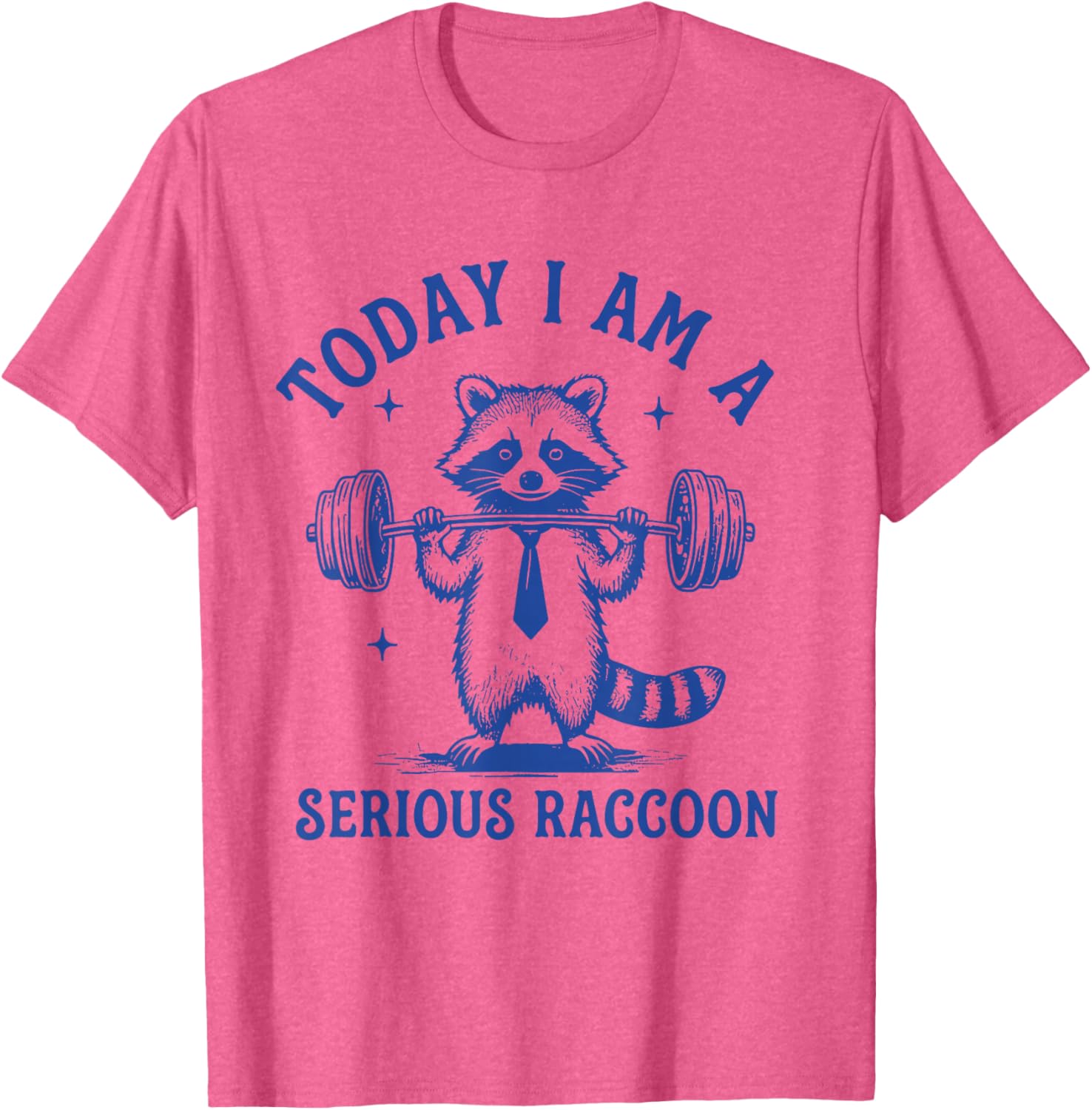 Funny Serious Raccoon Lifting Weights T-Shirt for Animal Lovers - 8