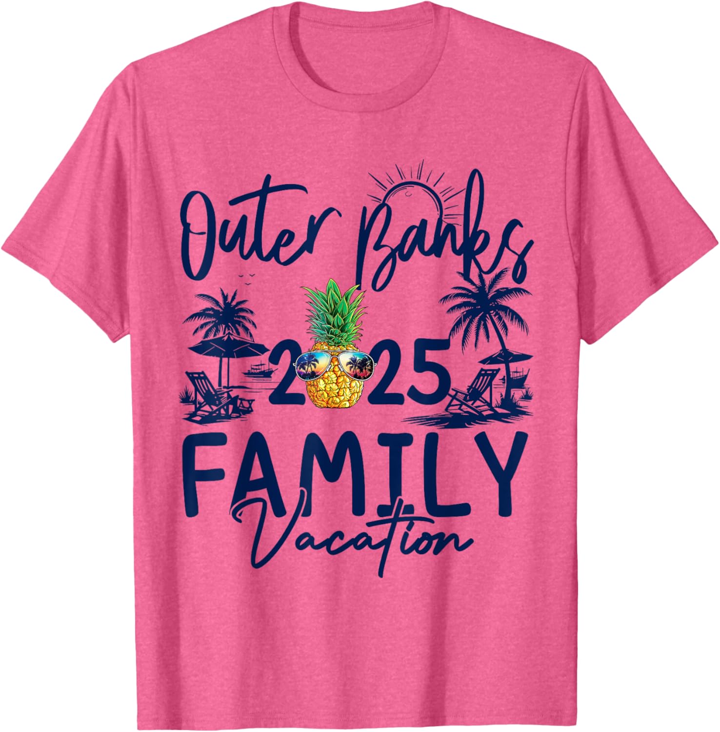 Family Matching Outer Banks 2025 Pineapple Vacation T-Shirt for Fun - 18