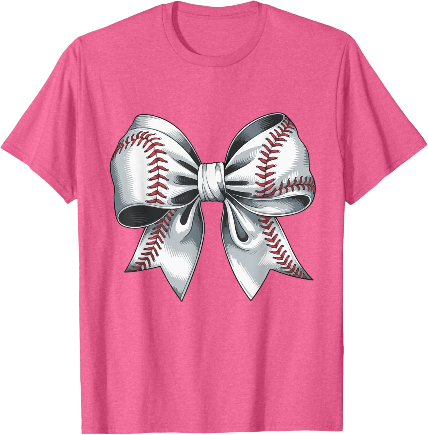 Cute Baseball Bow T-Shirt for Moms - Perfect Gift for Baseball Moms - 11