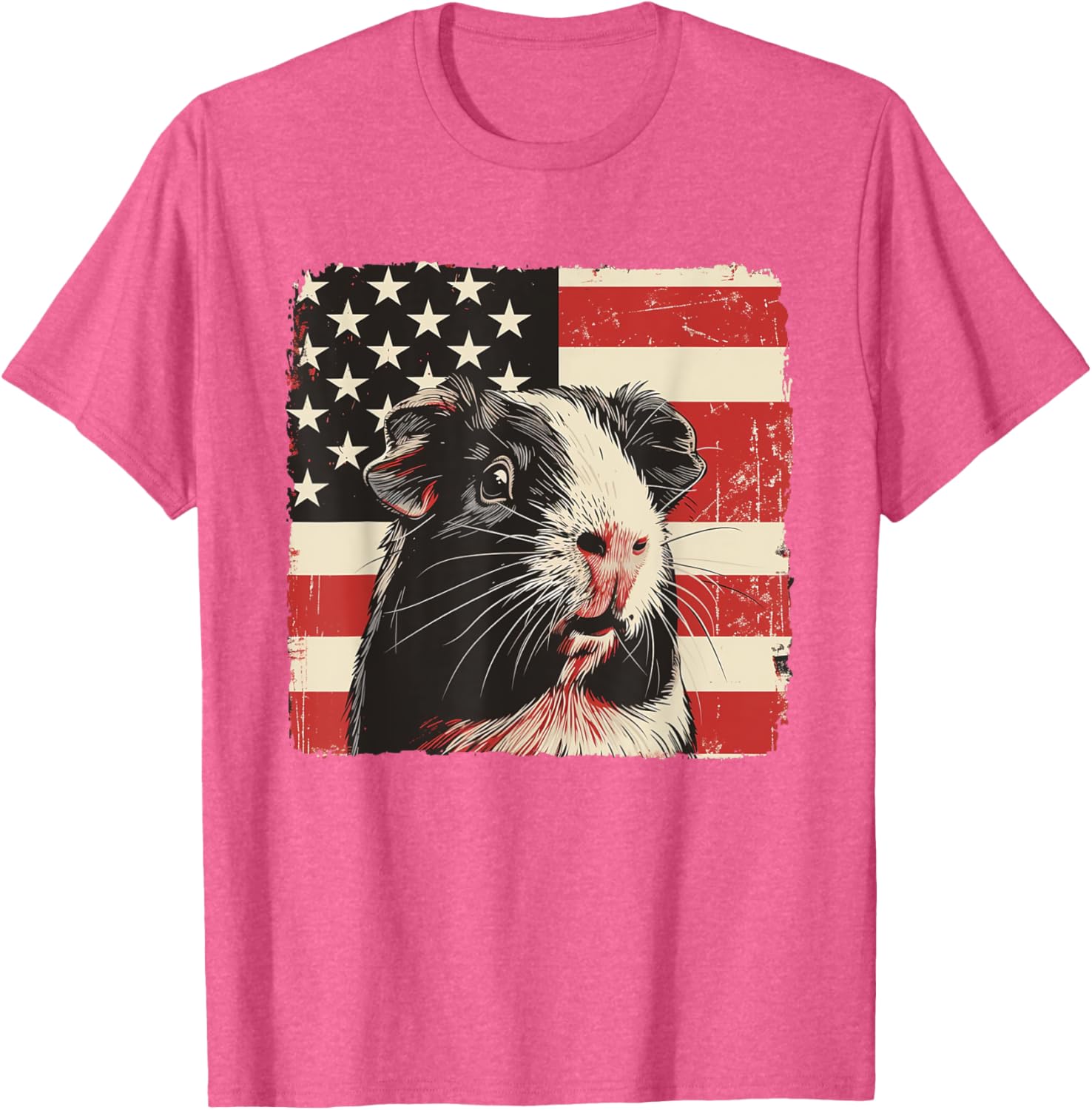 Patriotic Guinea Pig 4th of July T-Shirt for Boys and Kids - 24