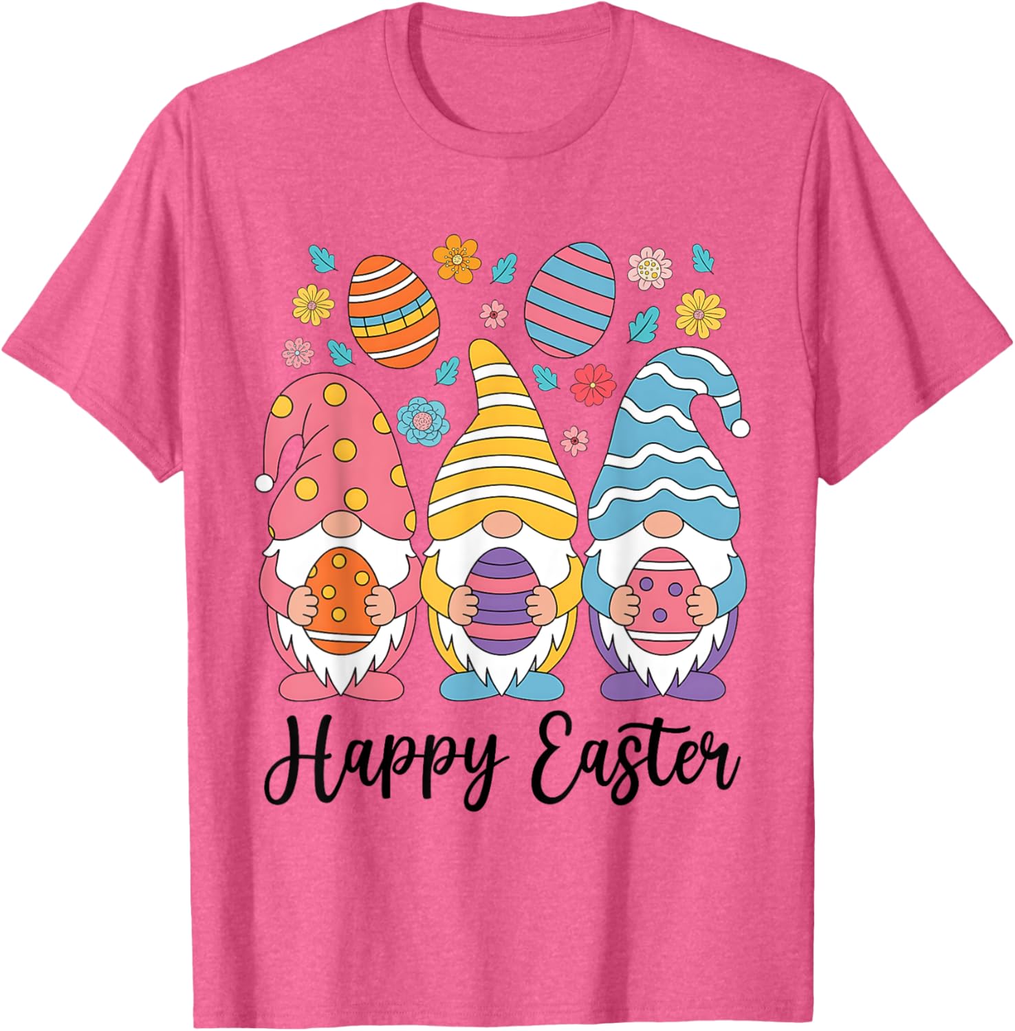 Happy Easter Gnomes T-Shirt for Women Girls Kids Perfect for Egg Hunts - 19