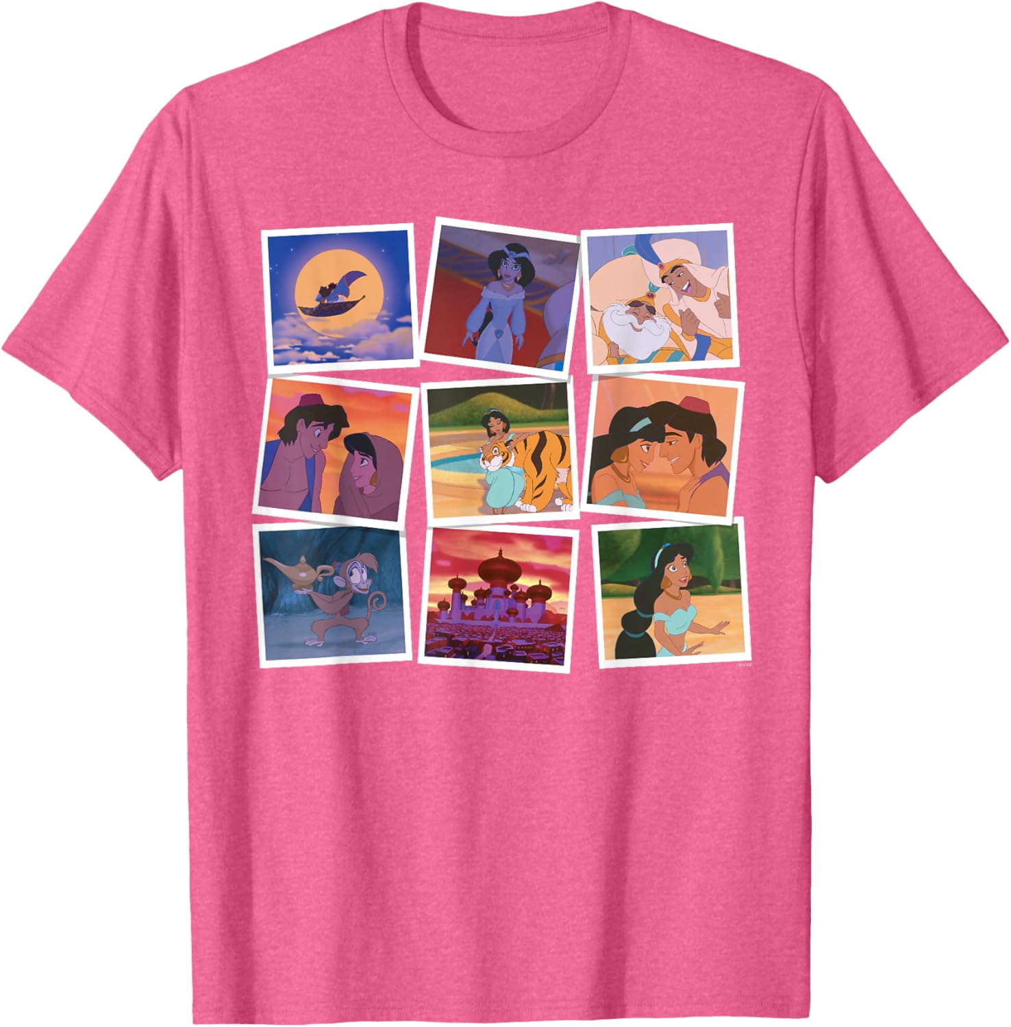 Disney Aladdin and Princess Jasmine Movie Frames T-Shirt for Fans - 28