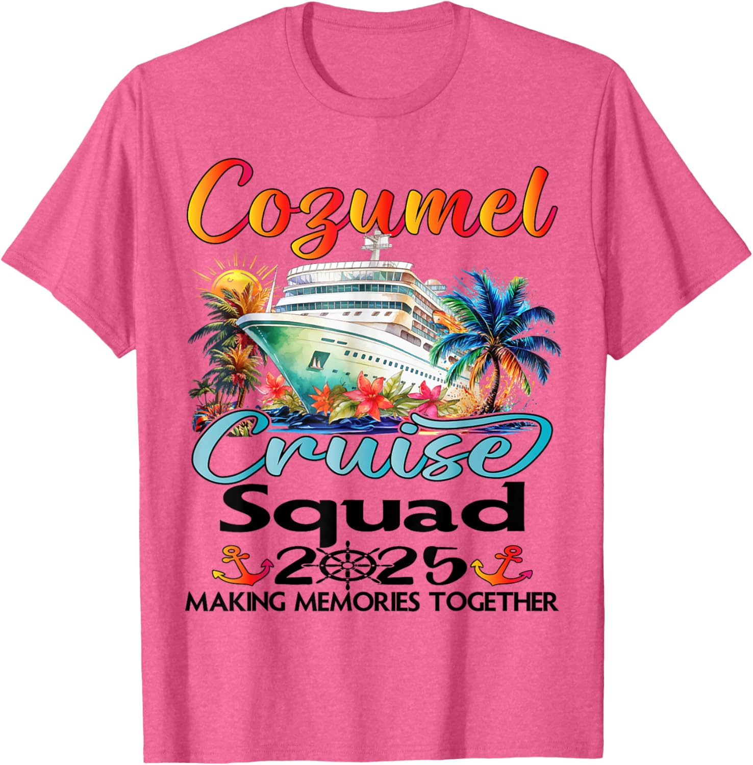 Cozumel Cruise Squad 2025 Family T-Shirt for Fun Group Adventures - 12