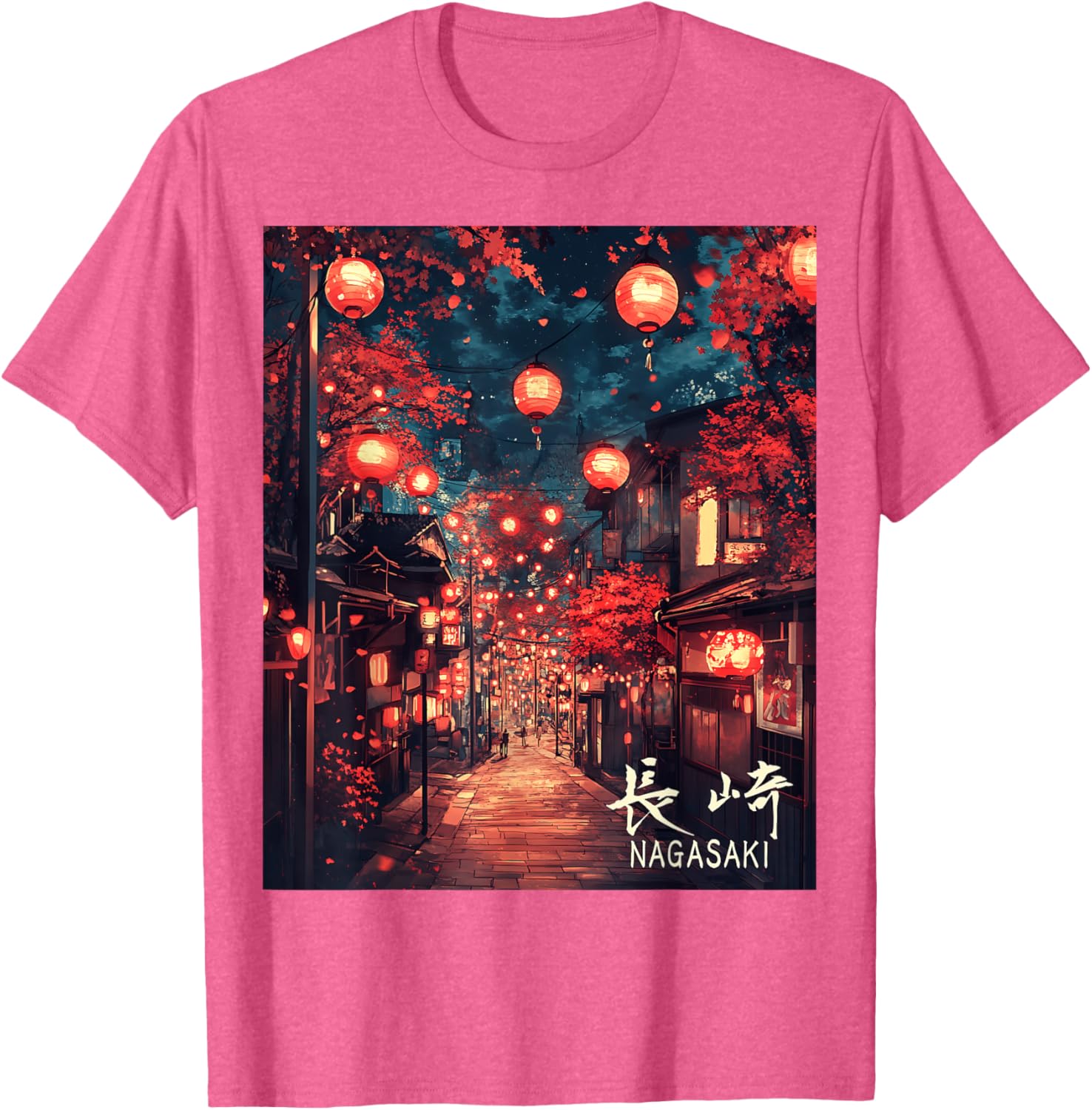 Japan Village Nagasaki Lantern Festival Streetwear T-Shirt for Unique Style - 16