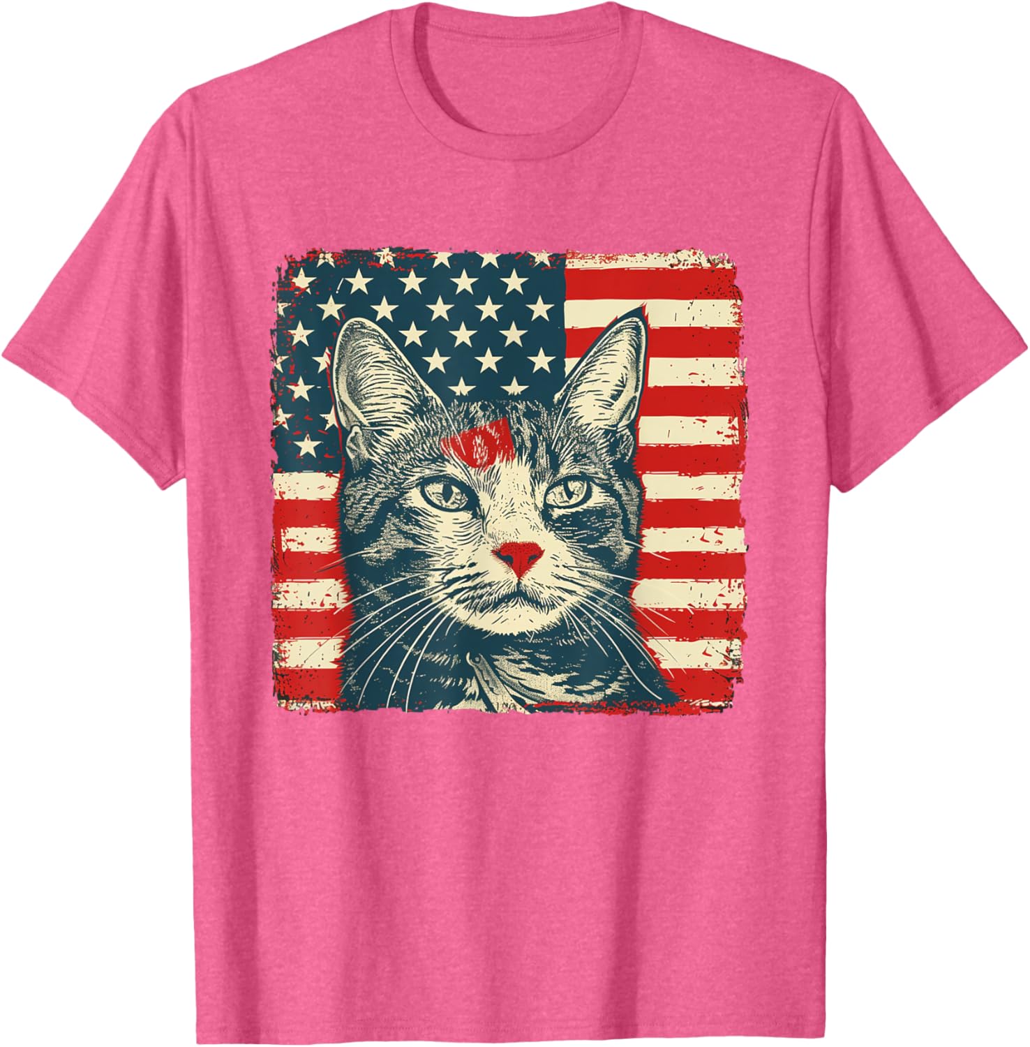Patriotic Cat Shirt for Fourth of July Celebrations - Unisex T-Shirt - 6
