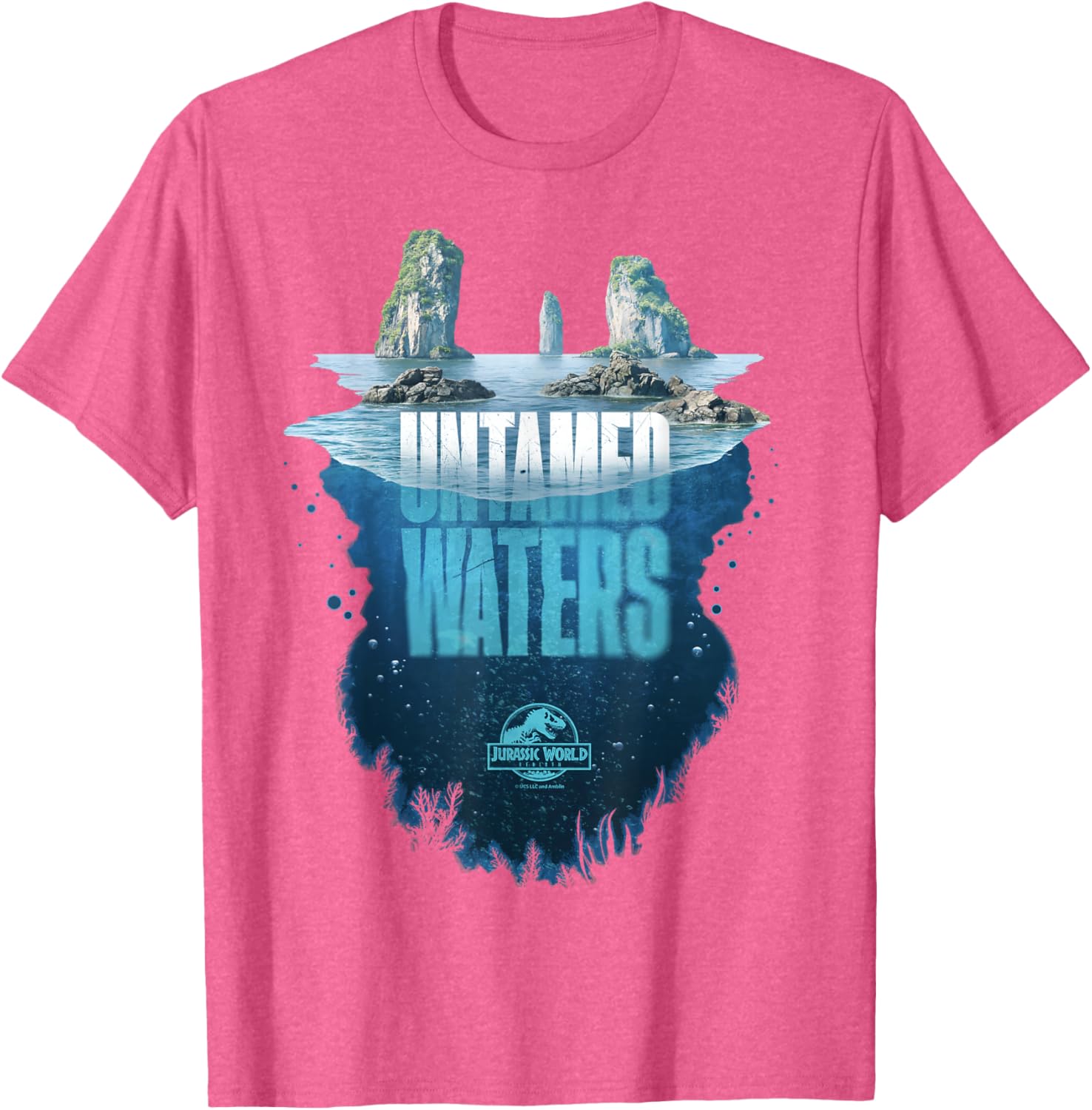 Jurassic World Rebirth Untamed Waters Island T-Shirt for Dino Fans - 4