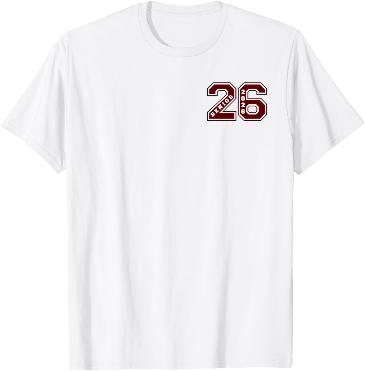 Maroon Senior Class 2026 T-Shirt - Elite Wear for Graduates - 4