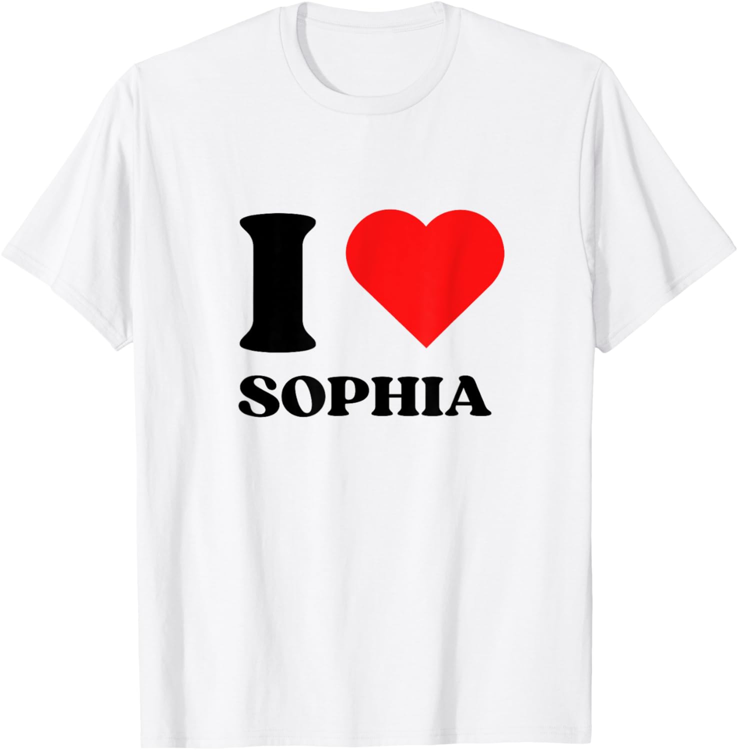 Cute I Love Sophia Y2K Valentine's Day T-Shirt for Trendy Style - 6