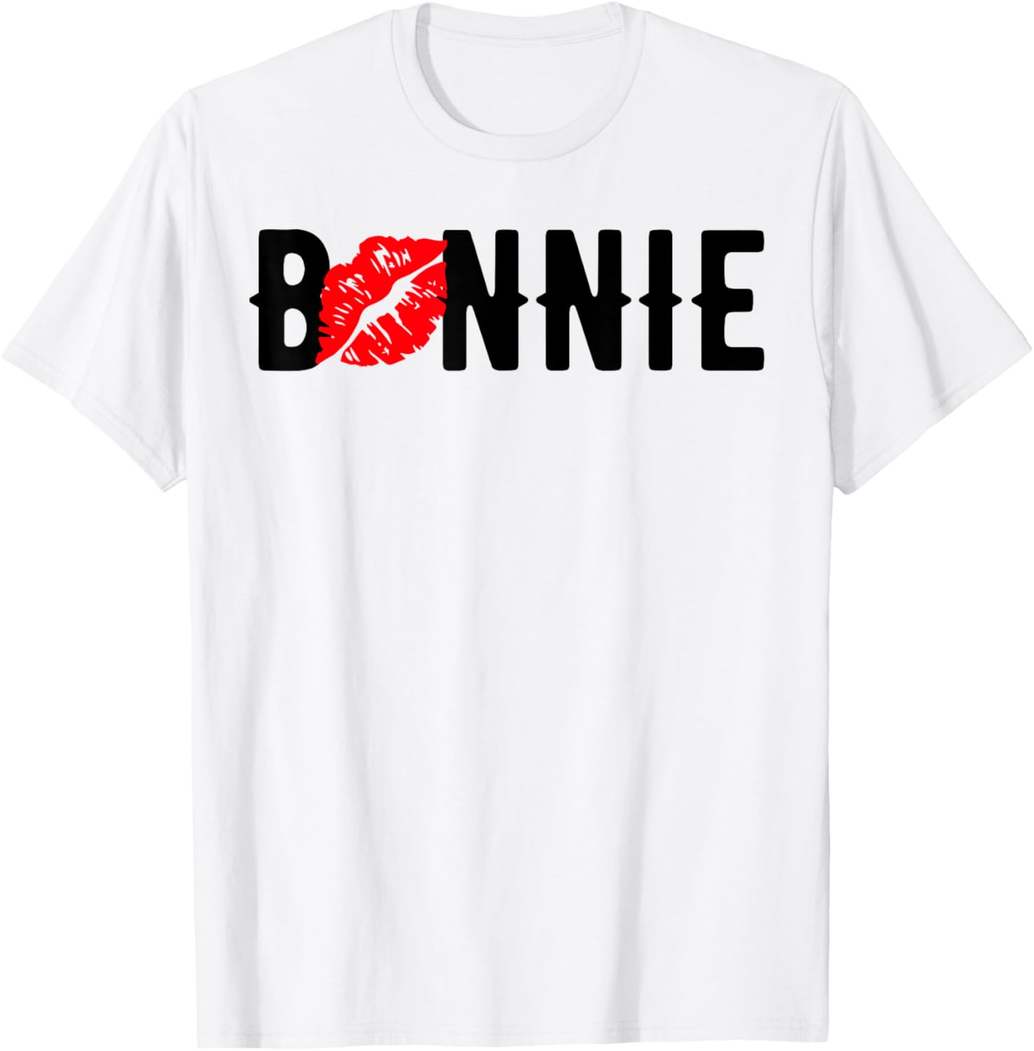 Valentine's Bonnie and Clyde Matching Couple T-Shirts for Love Birds - 7