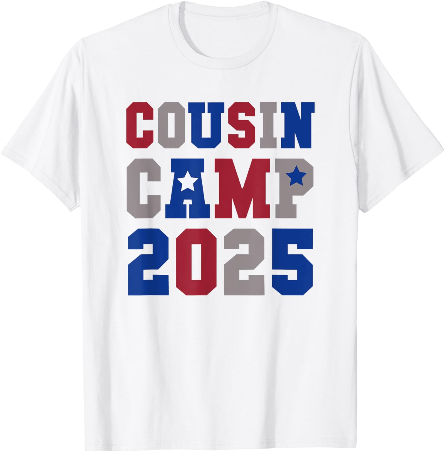 Cute Cousin Camp 2025 Family Reunion T-Shirt for Boys and Girls - 4