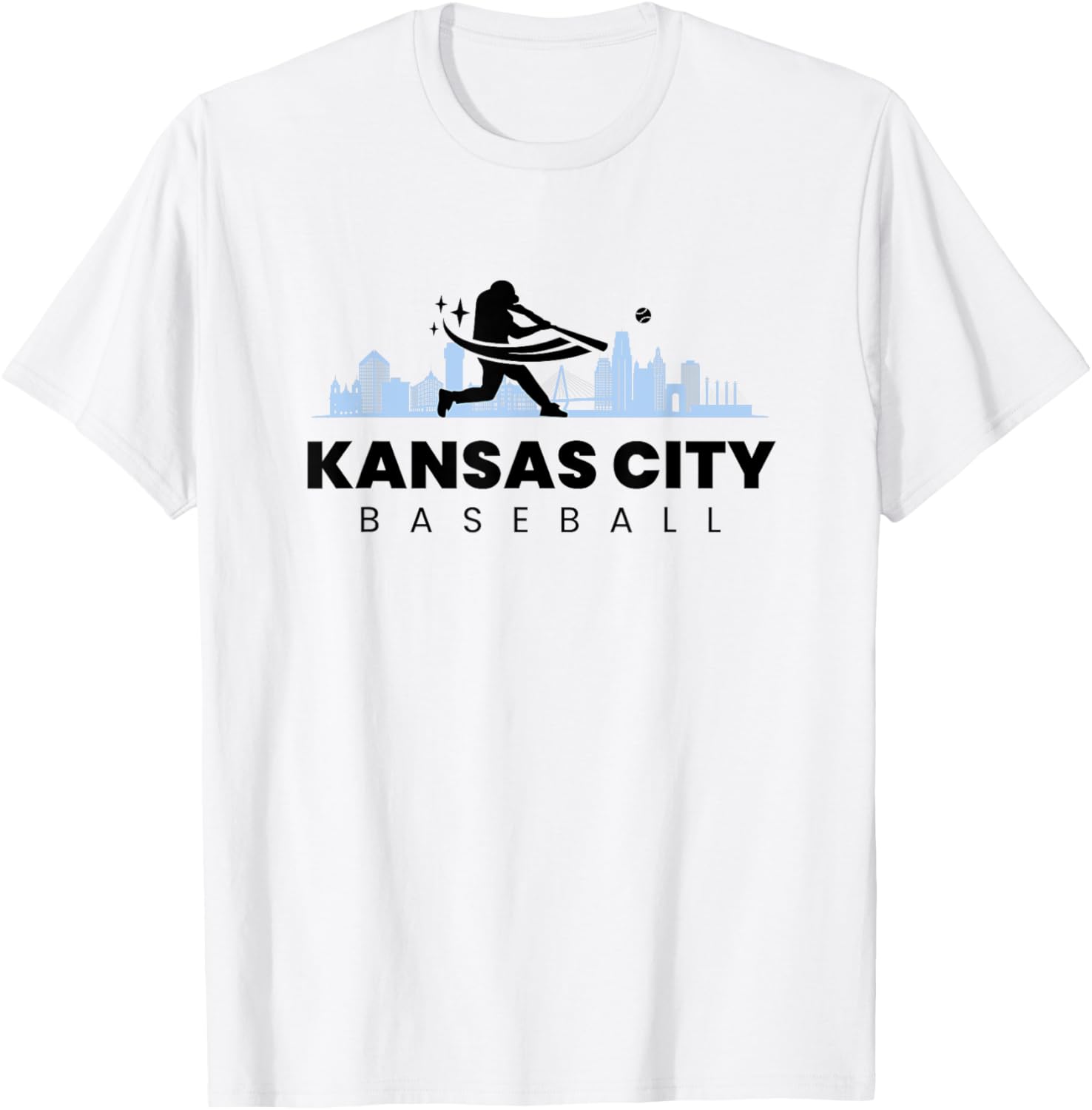 Kansas City Vintage Minimalist Baseball T-Shirt for Retro Lovers - 2