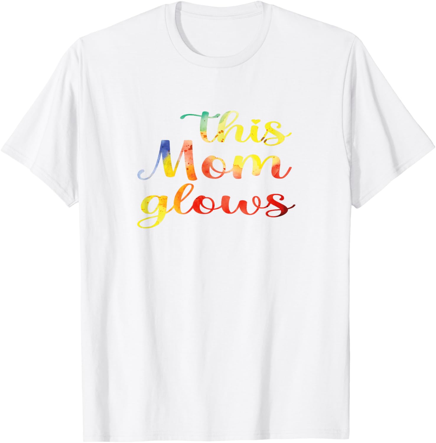This Mom Glows 80s Tie-Dye Happy Mother's Day T-Shirt for Women - 8