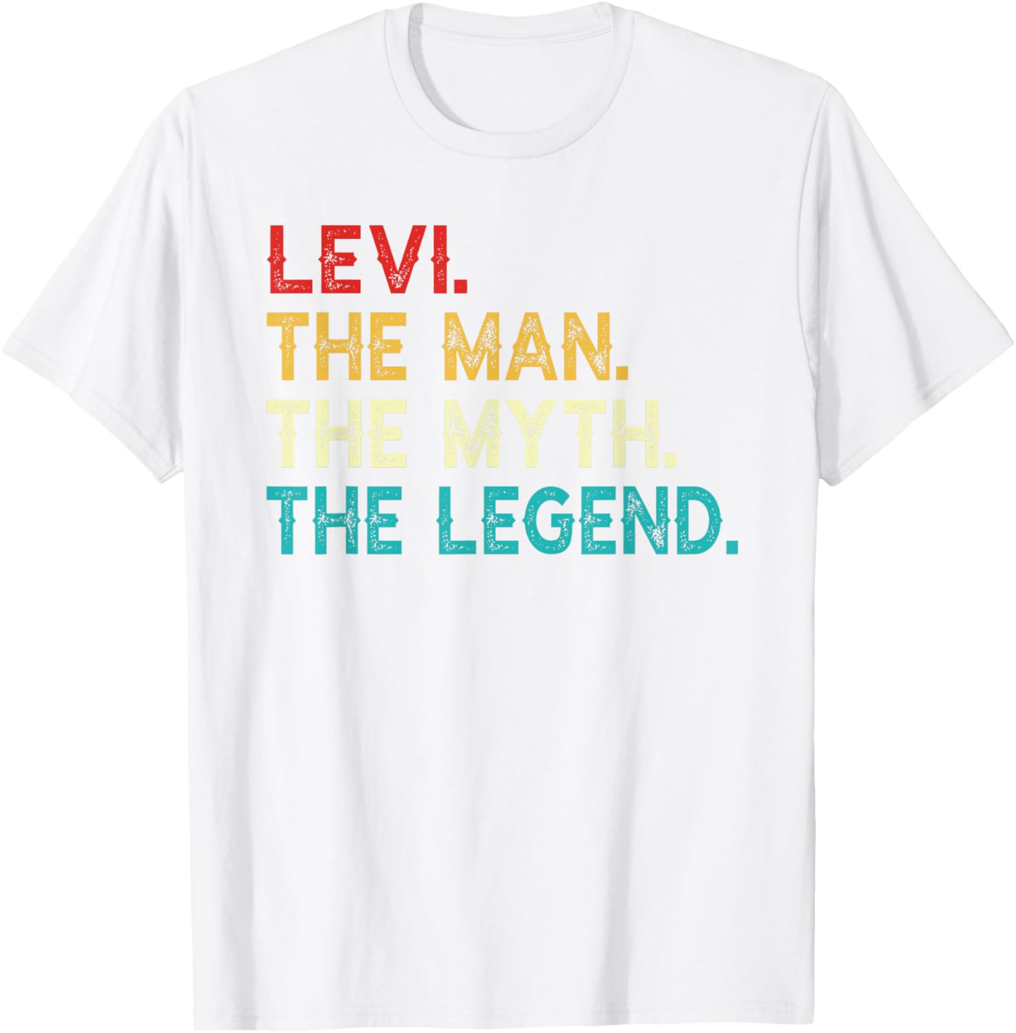 Funny Vintage Levi T-Shirt The Man The Myth The Legend Birthday Gift - 2