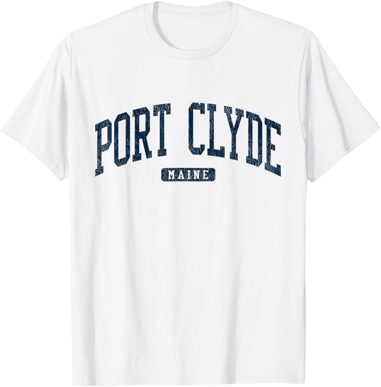 Port Clyde Maine University Style Blue T-Shirt for Casual Wear - 7