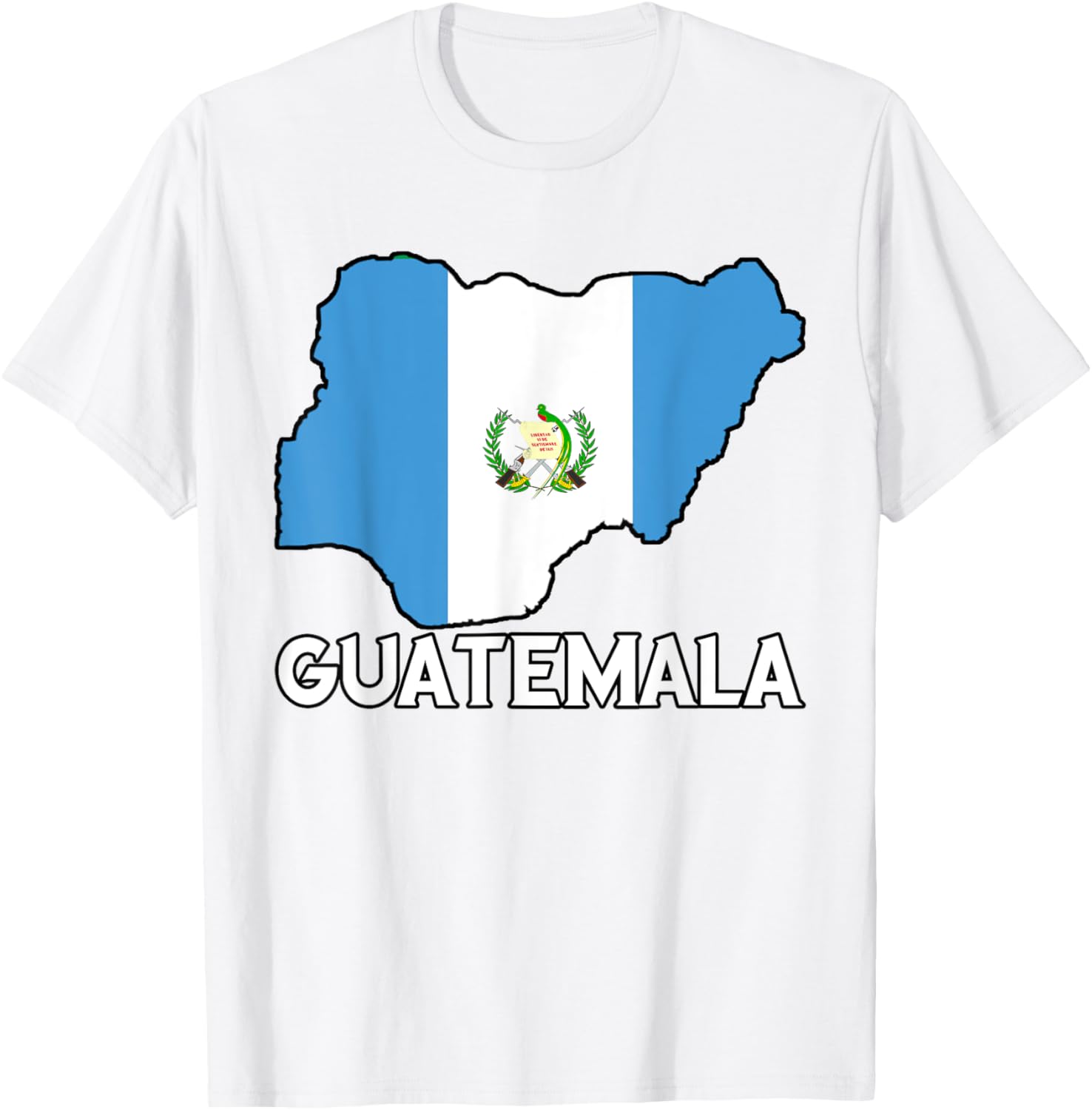 Guatemalan Pride T-Shirt with Flag Map for Cultural Connection - 23