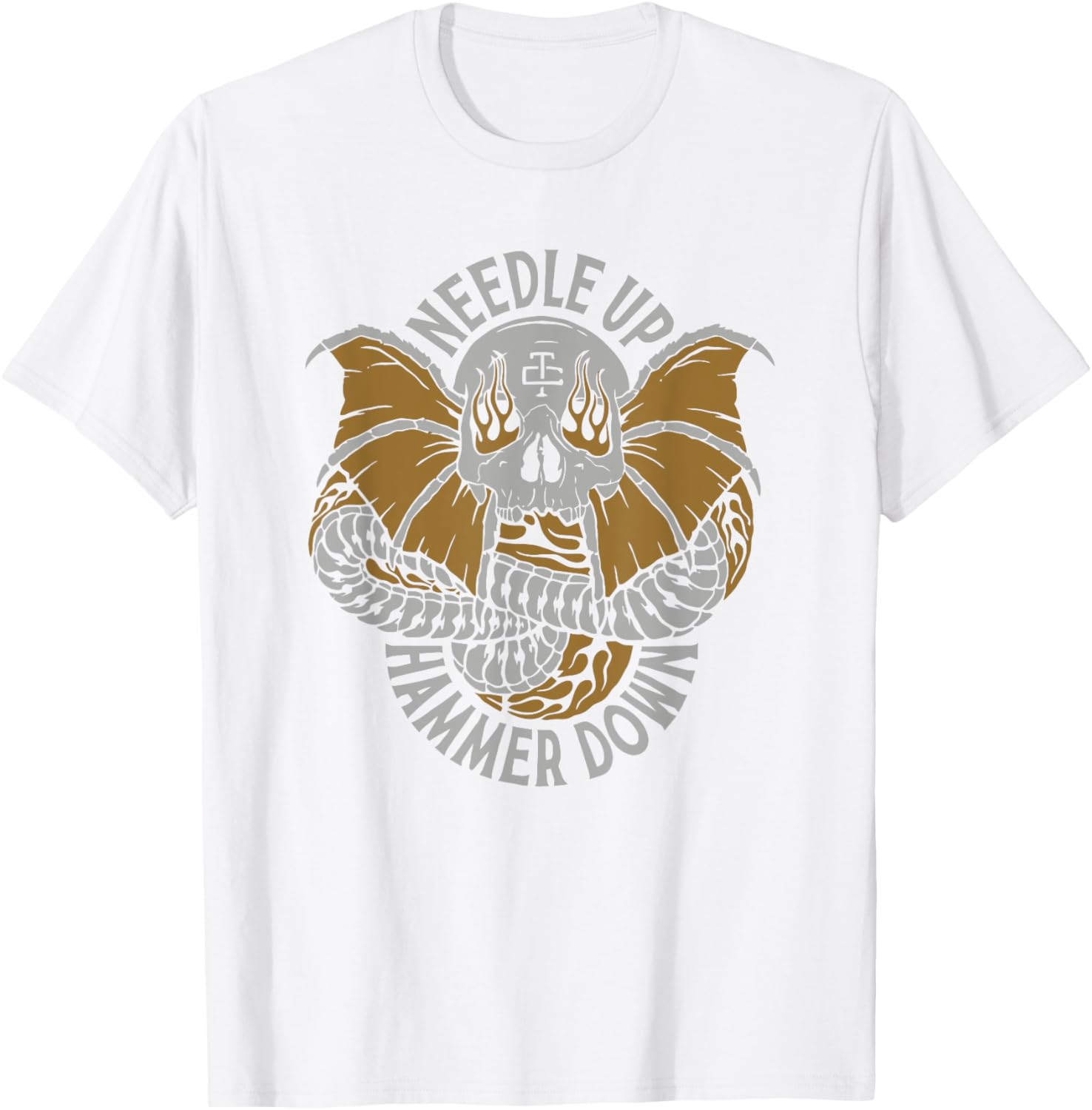 Funny Needle Up Hammer Down T-Shirt for Craft Lovers & DIY Enthusiasts - 16