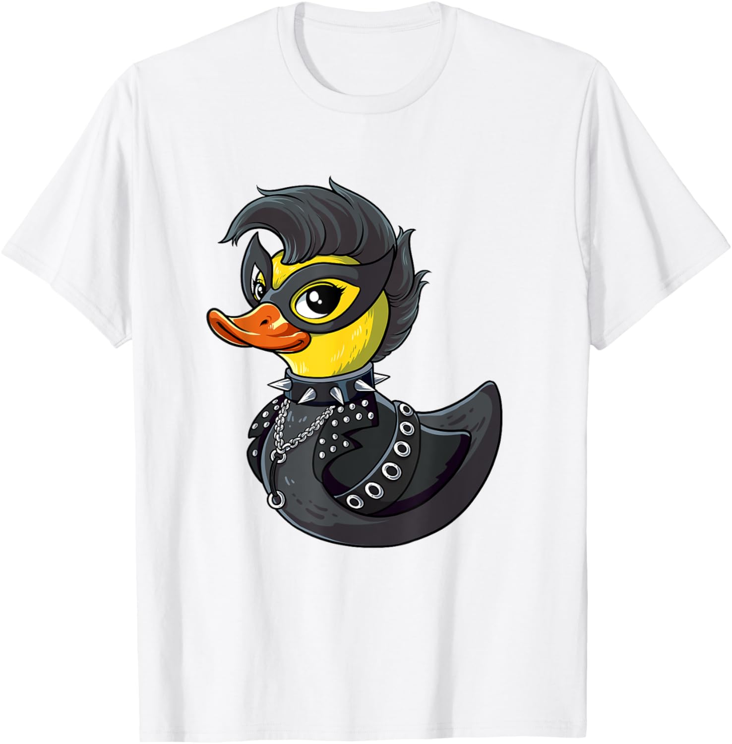 Punk Duck Rocker T-Shirt for Music Lovers - Cool Graphic Tee - 18