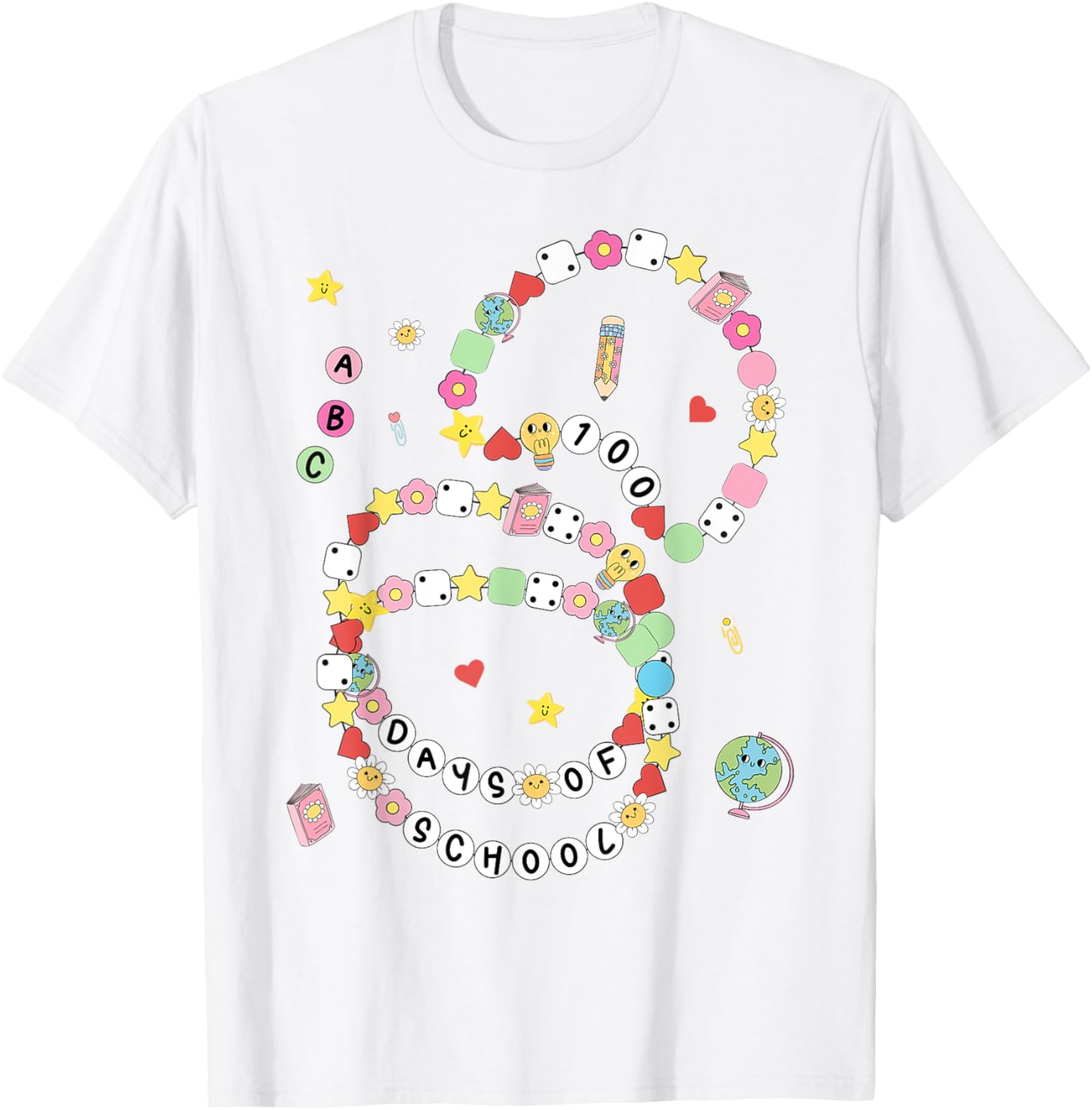 100 Days of School Bracelet and T-Shirt for Kids - Fun 100th Day Celebration - 20