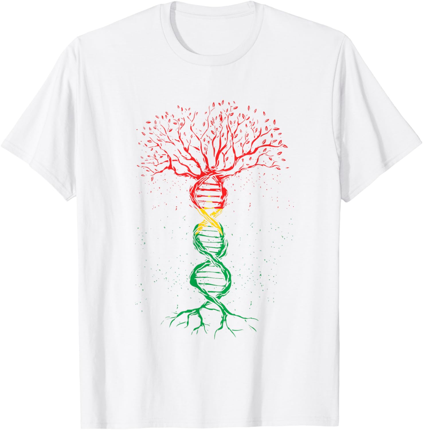 Burkina Faso Pride T-Shirt with DNA Tree Roots and Flag Design - 16