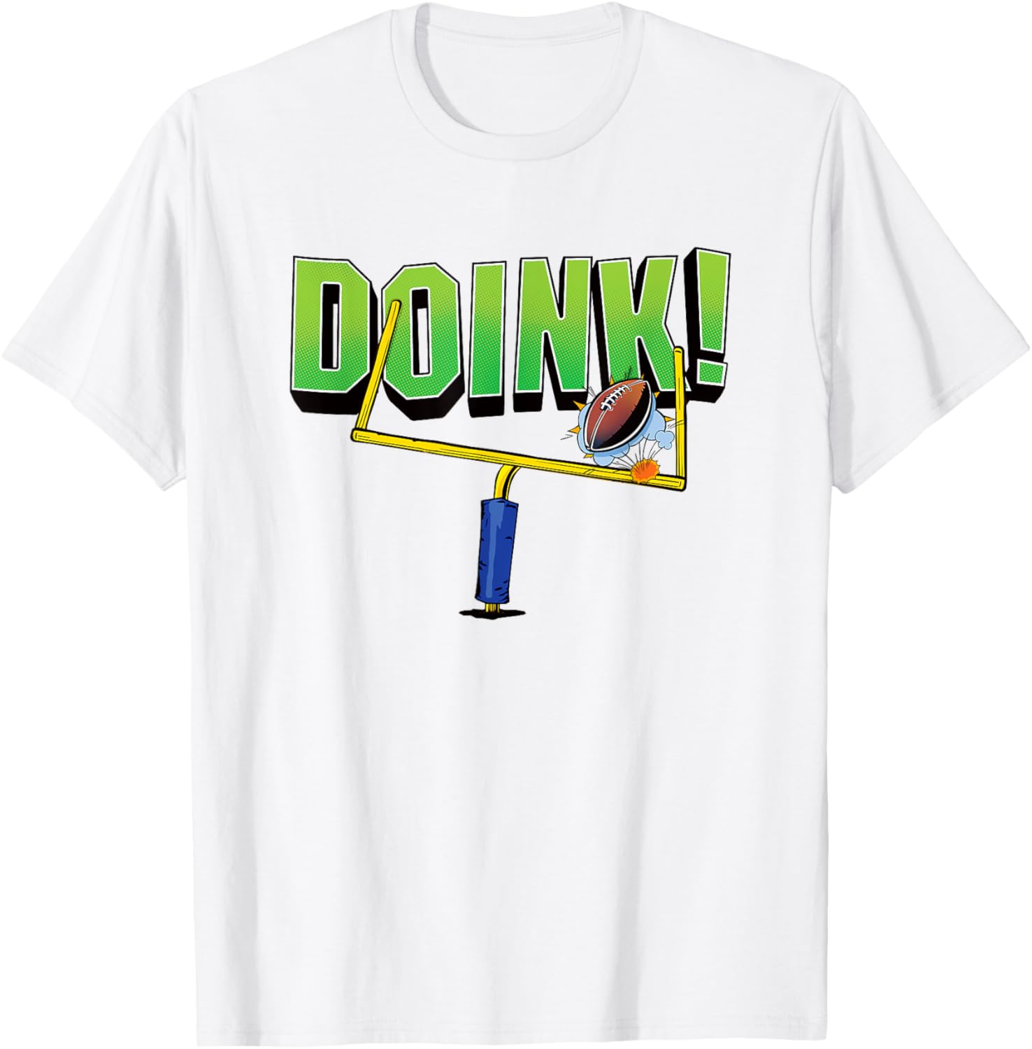 Funny Football Kicker T-Shirt for Fans Who Missed the Field Goal Posts - 8