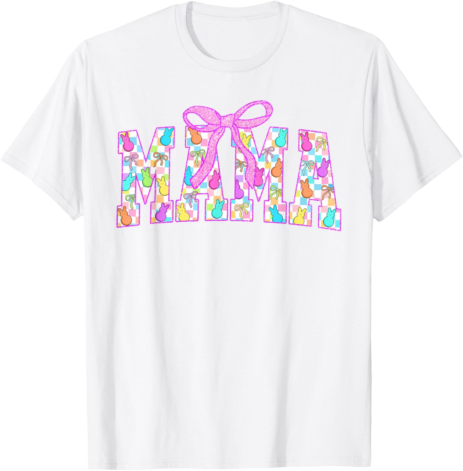 Mama Coquette Happy Easter Bunny T-Shirt for Spring Egg Hunts - 12