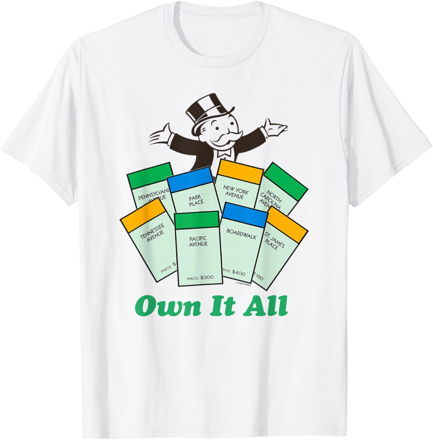 Monopoly Rich Uncle Pennybags Big Chest Logo T-Shirt for Fans - 4