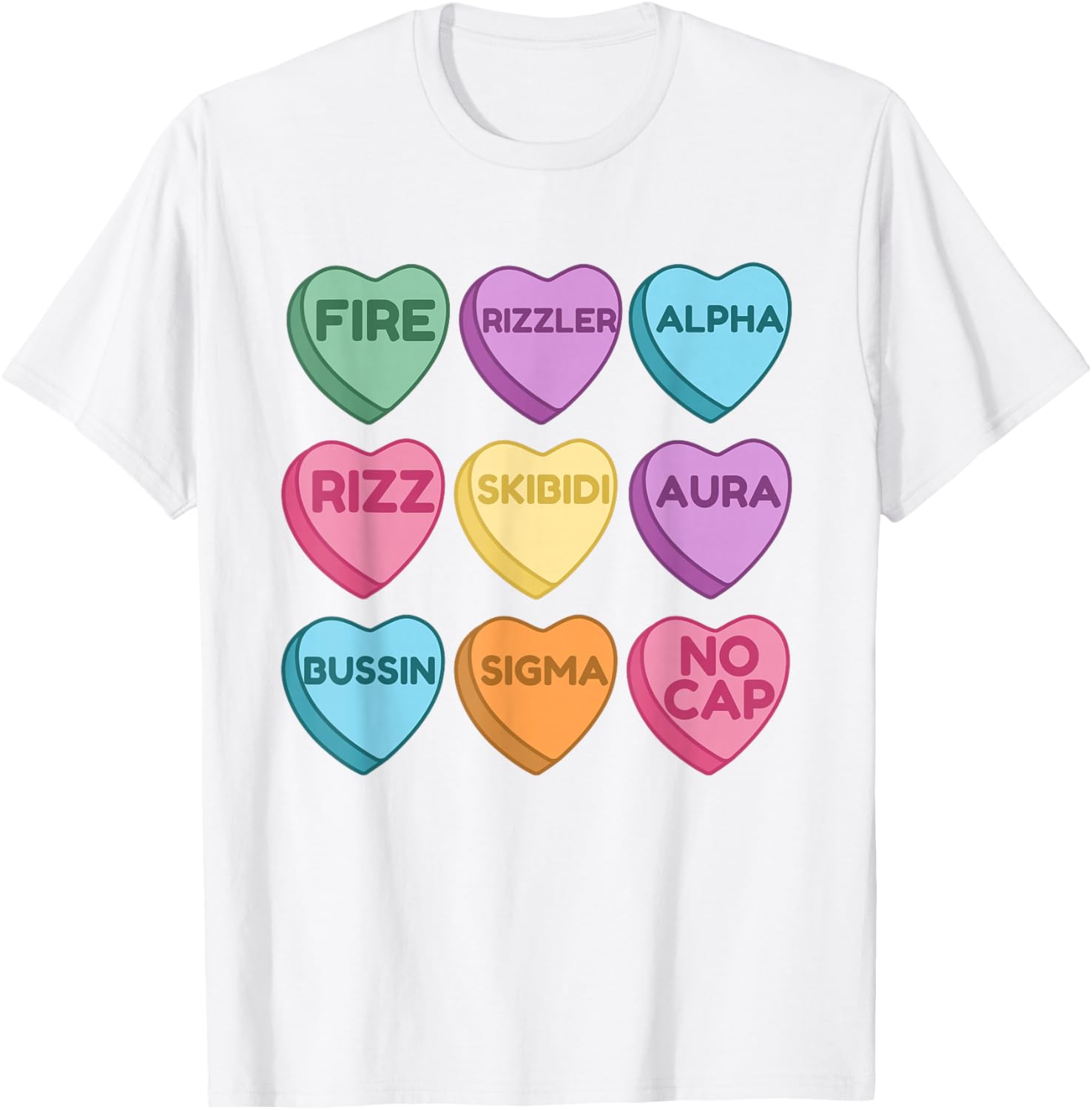 Skibidi Valentine's Day Funny Rizz T-Shirt for Trendy Love Birds - 21