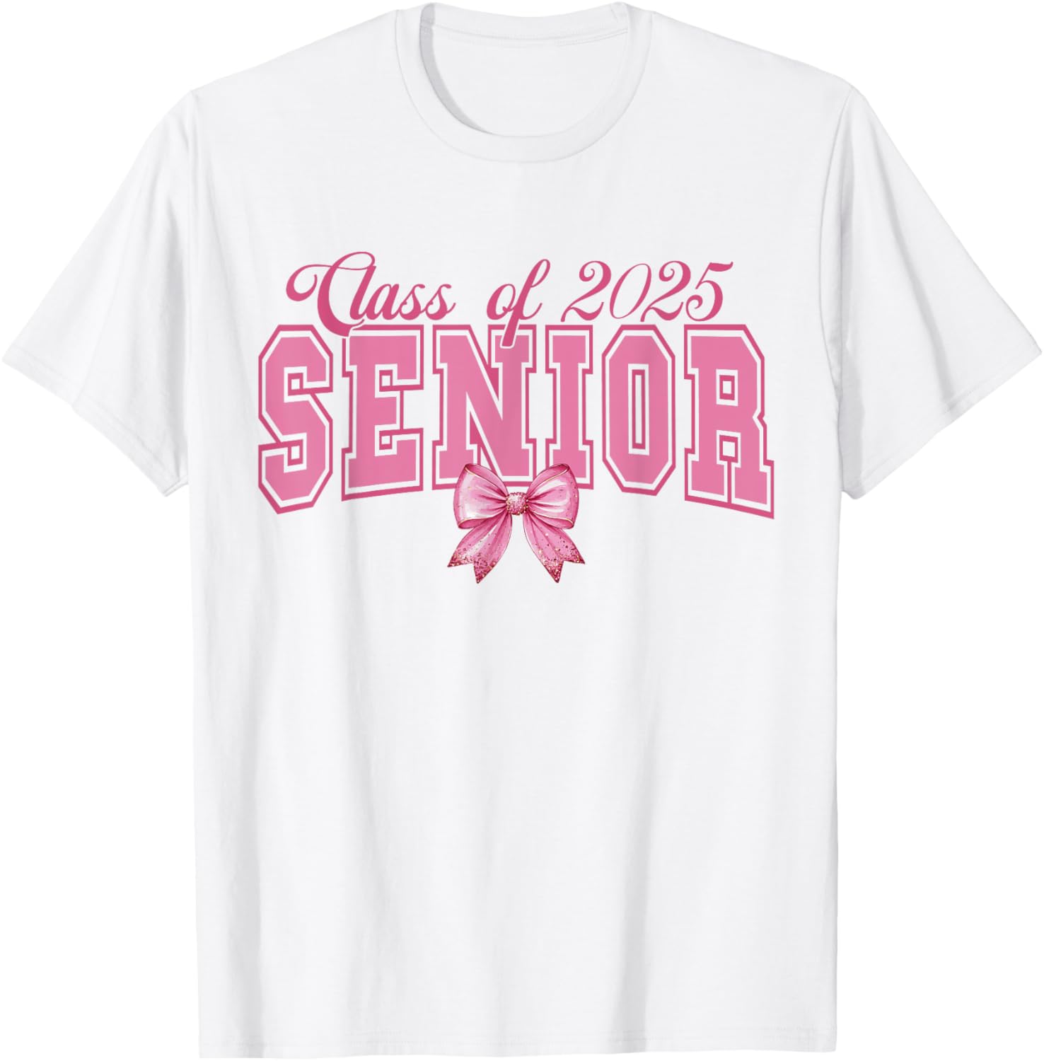 Class of 2025 Graduation Bow Tee Stylish T-Shirt for Proud Grads - 16