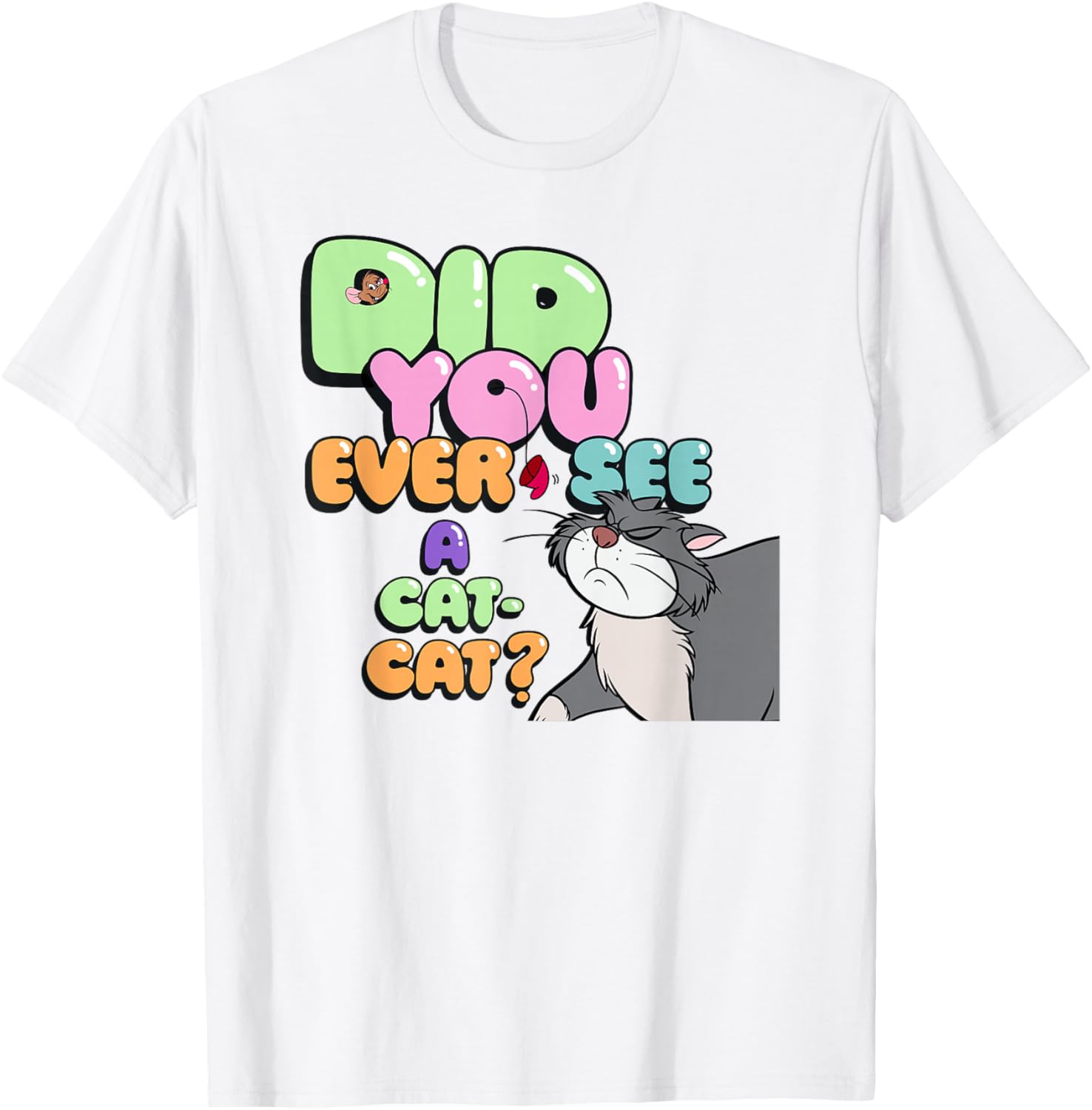 Disney Cinderella Lucifer Cat Logo T-Shirt for Stylish Fans - 6