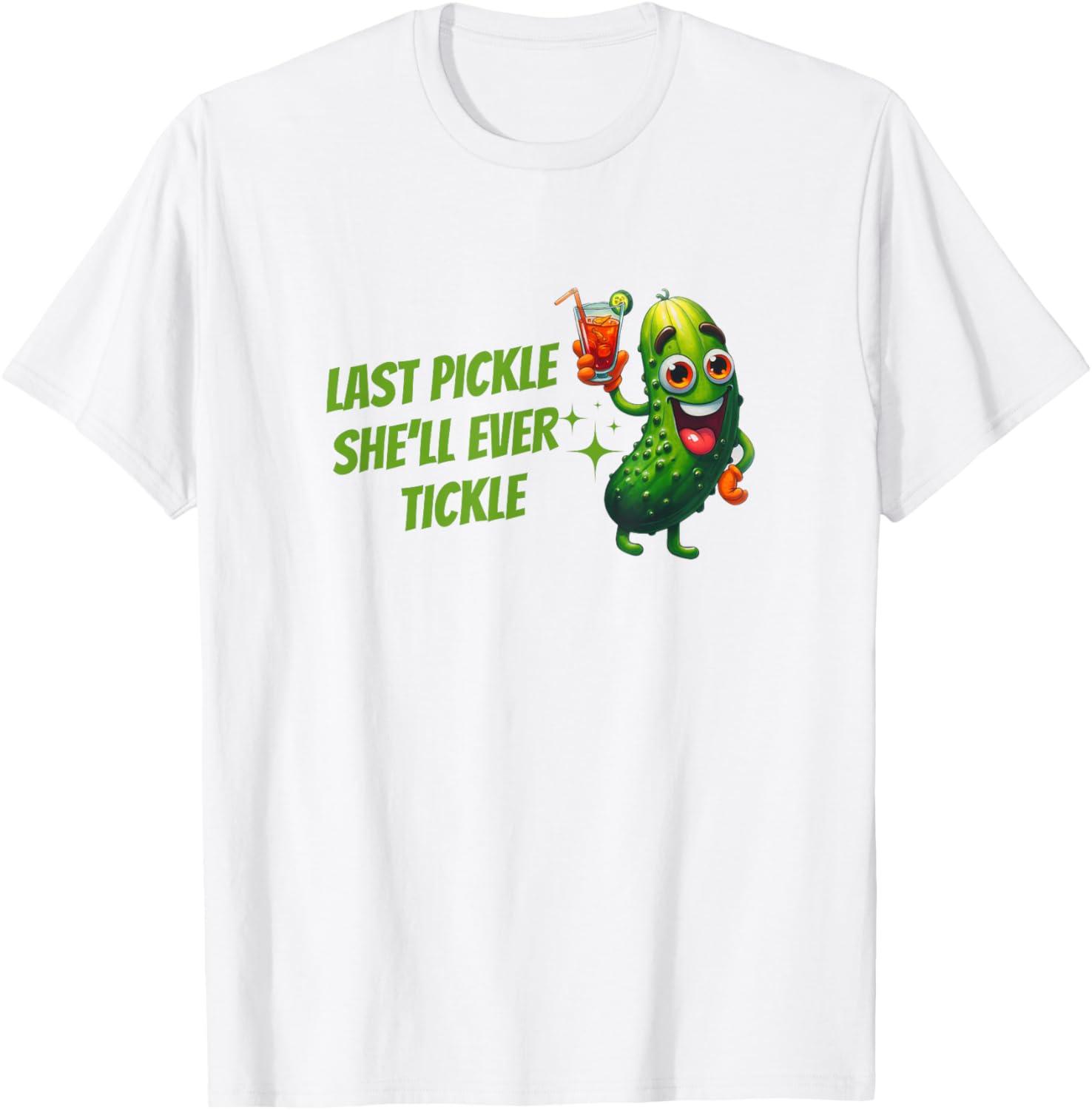Last Pickle She'll Ever Tickle Bachelorette Party T-Shirt for Fun Celebrations - 7