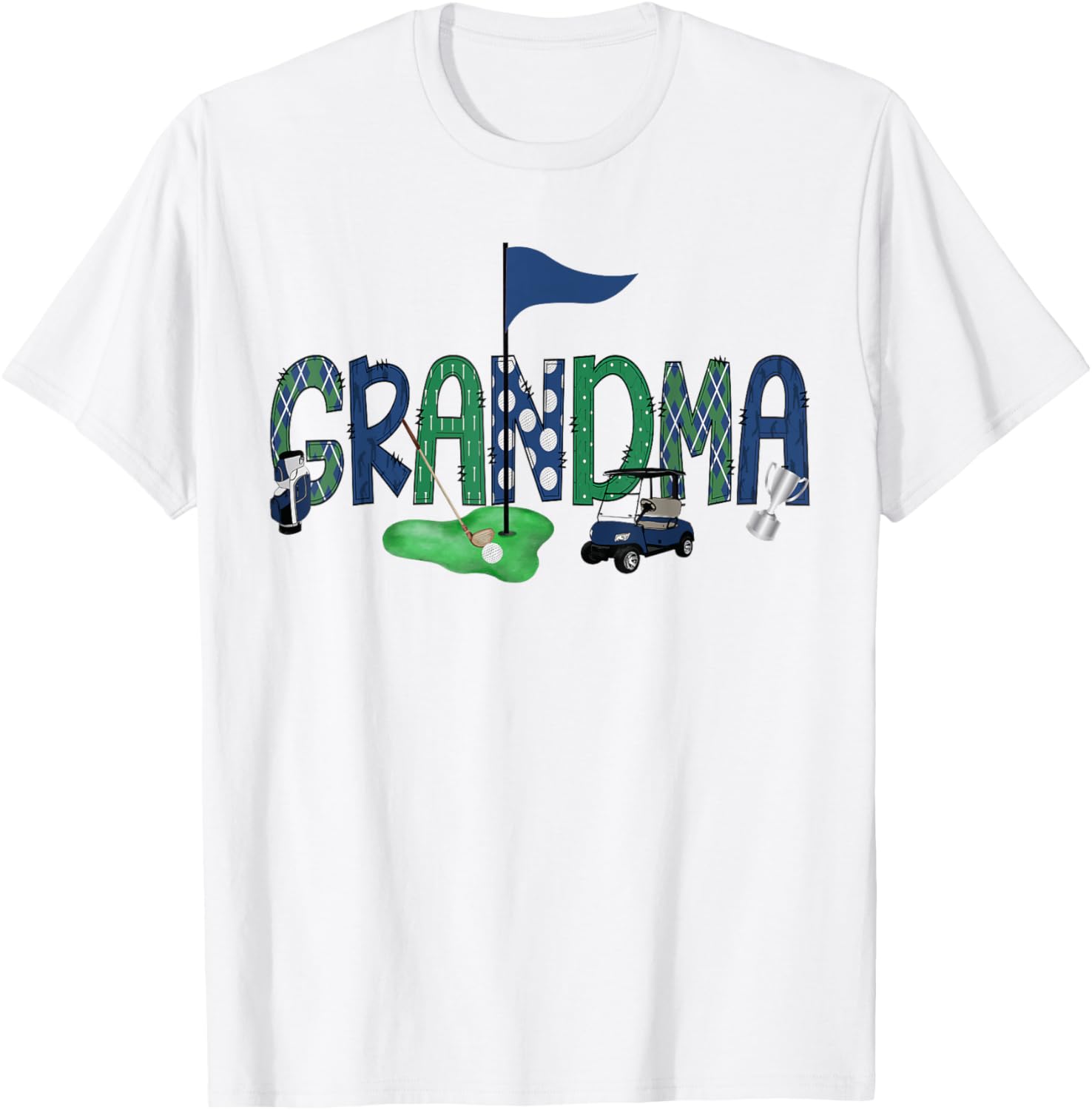 Grandma Of The Birthday Boy Golf T-Shirt for Hole in One Celebration - 2