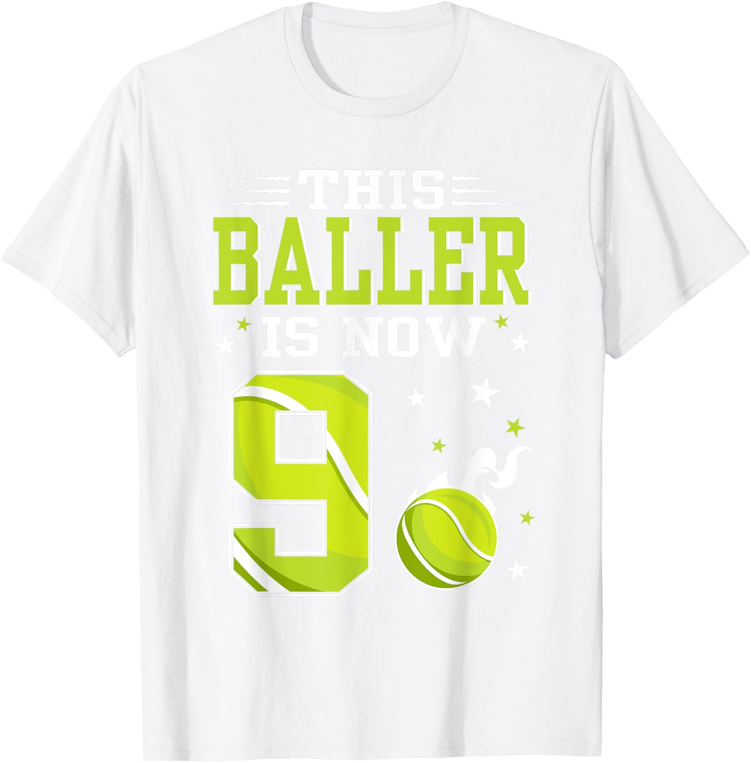 9 Year Old Birthday Tennis Themed T-Shirt for Kids – Perfect Gift! - 17