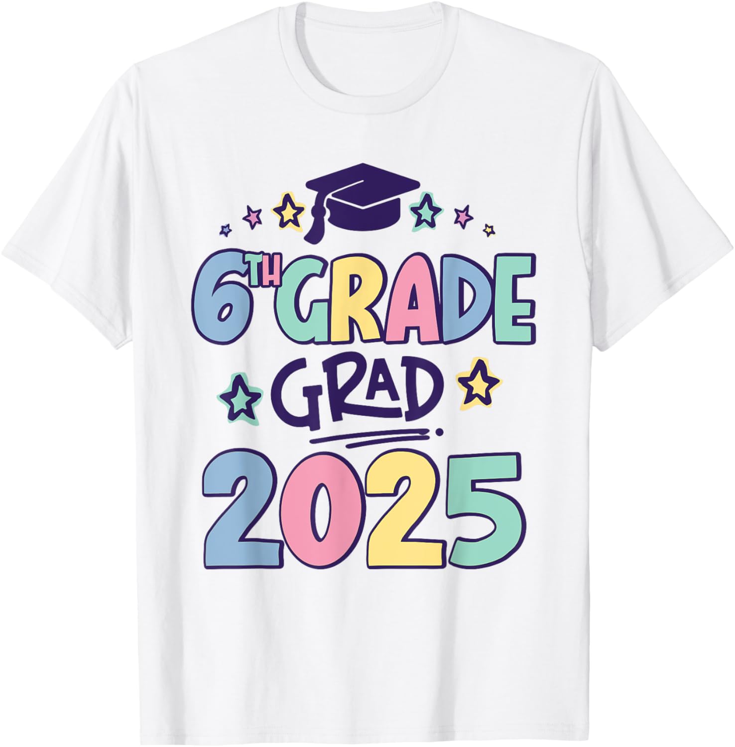 Sixth Grade 2025 Grad T-Shirt for Proud Elementary School Graduates - 13