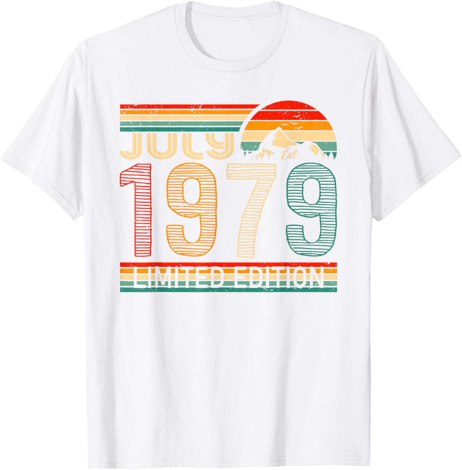July 1979 Vintage Birthday T-Shirt Classic Retro Style Birthday Gift - 25