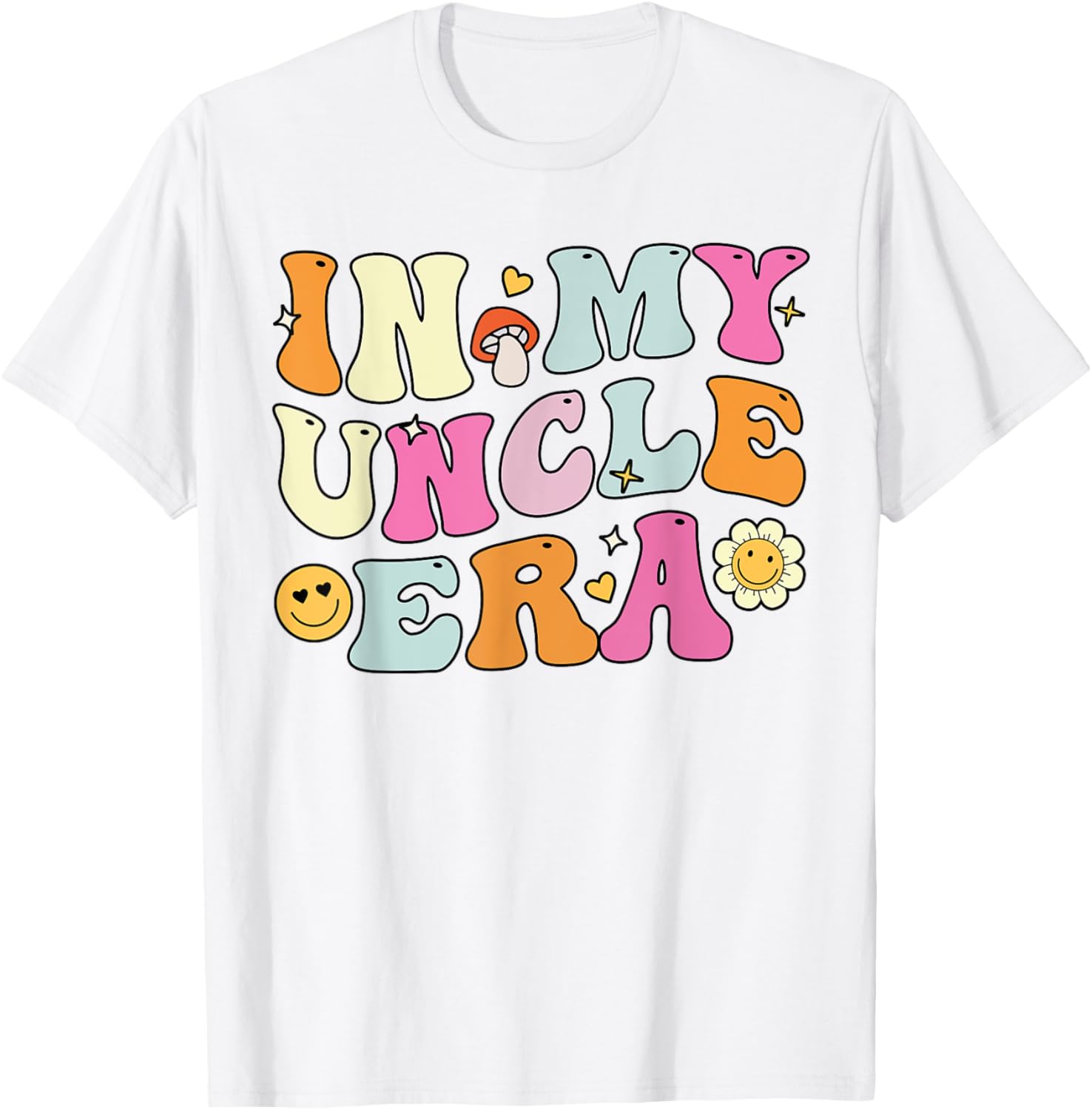 Groovy In My Uncle Era T-Shirt Perfect for Father's Day Fun - 3