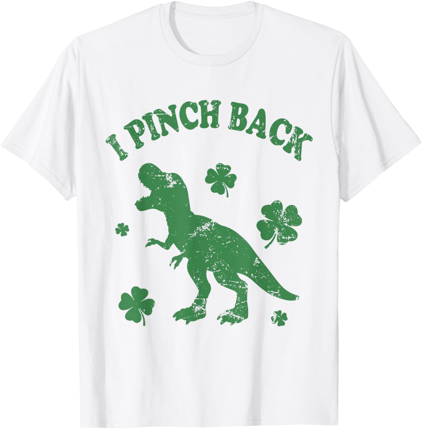 Funny T-Rex Punch Back St Patrick's Day T-Shirt for Fun Celebrations - 3